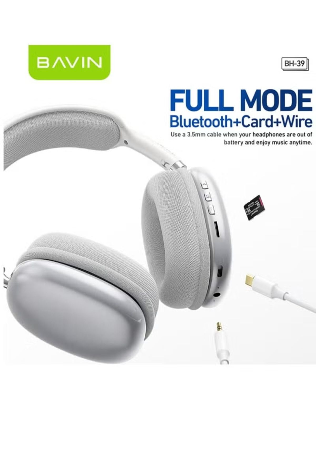 Bavin-Wireless Bluetooth Headphones with Active Noise Cancellation and Built-in High-Quality Microphone fo 2