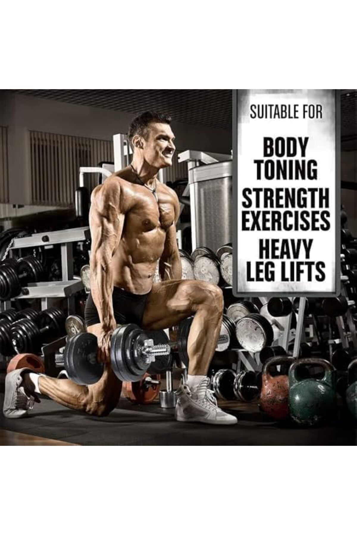 Delta Power-DeltaPower Cast Iron Adjustable Dumbbell Set Hand Weight 30KG 7