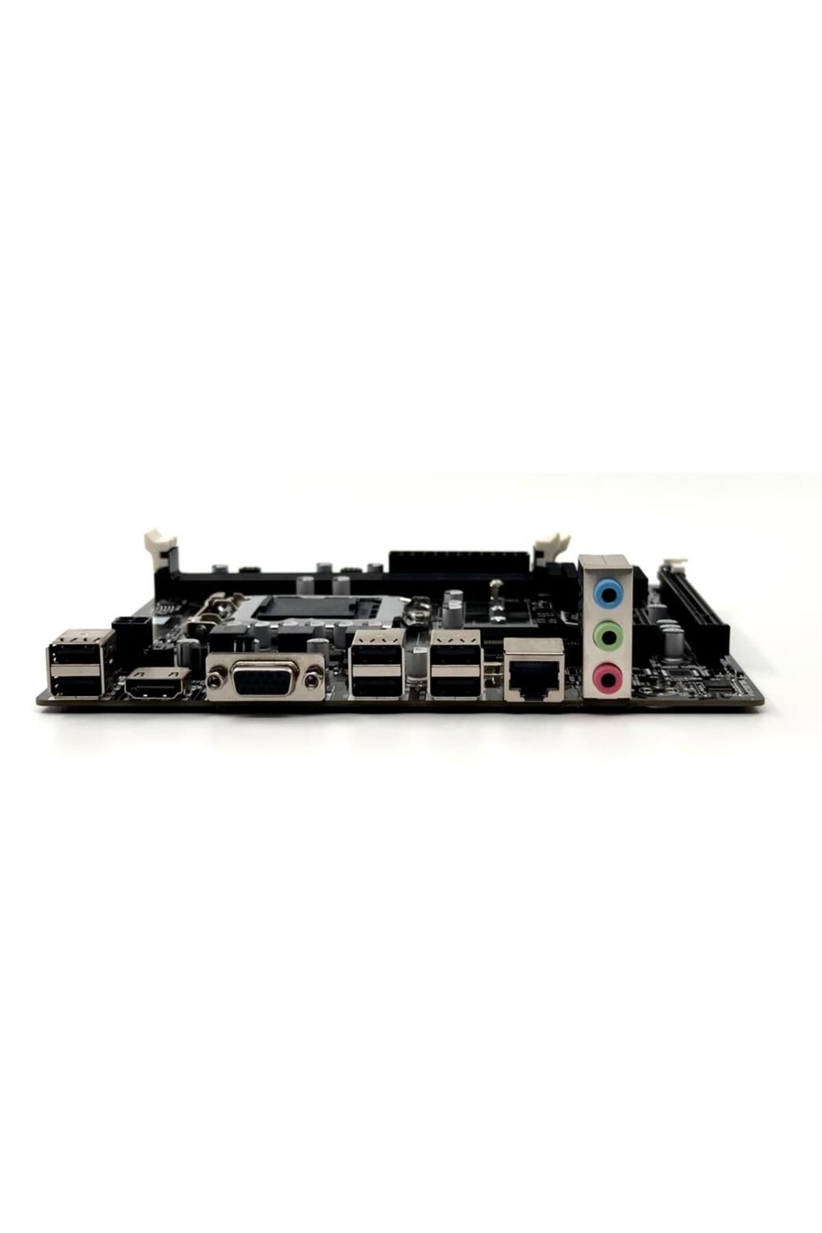 IZOLY-H61 Sata Ddr3 1600Mhz USB 2.0 Vga HDMI Audio Lan 1155P 2.3.Gen Motherboard 2