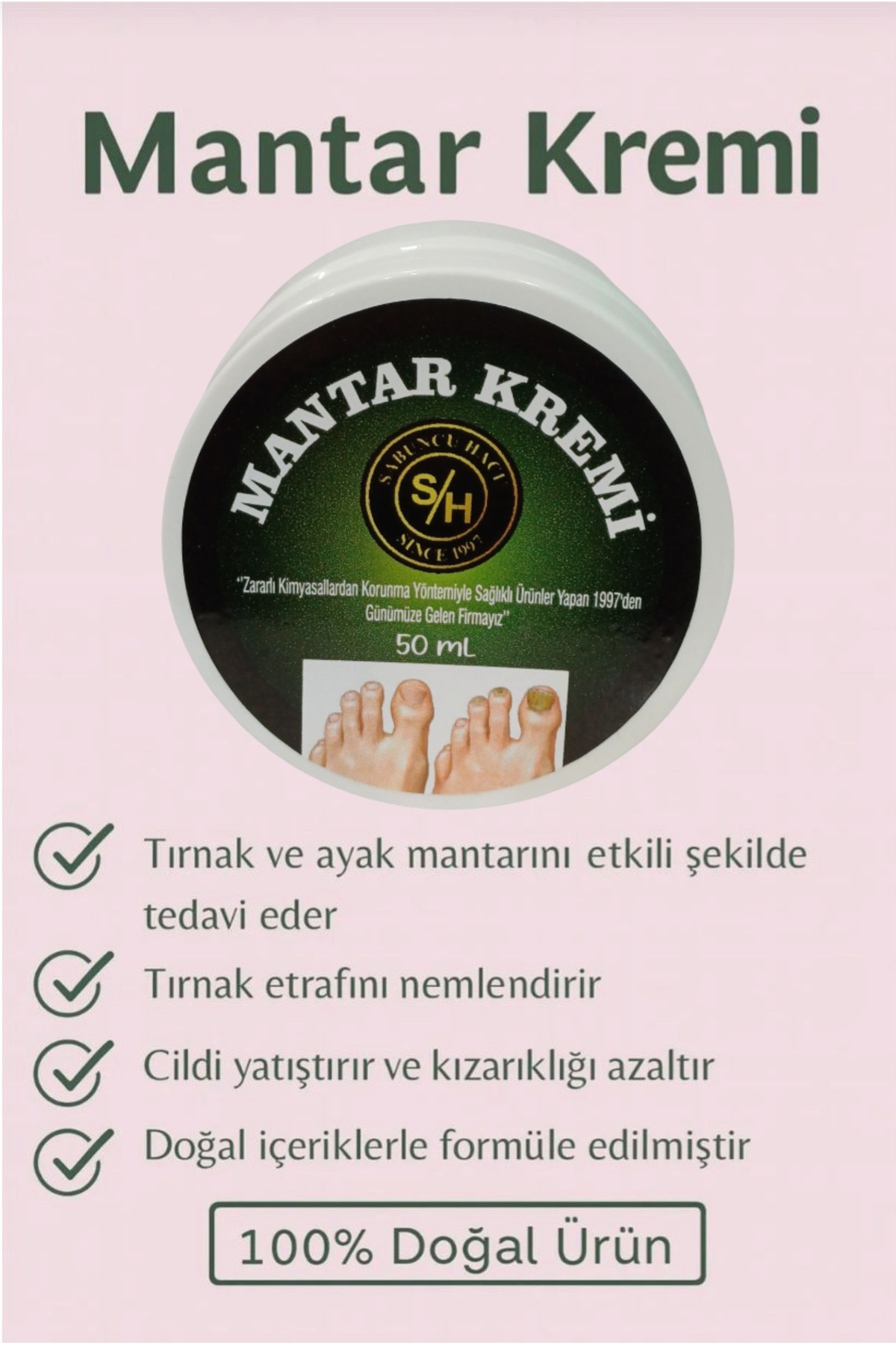 Sabuncu Hacı-50 ml Cream for Foot and Itching and Scabies 1