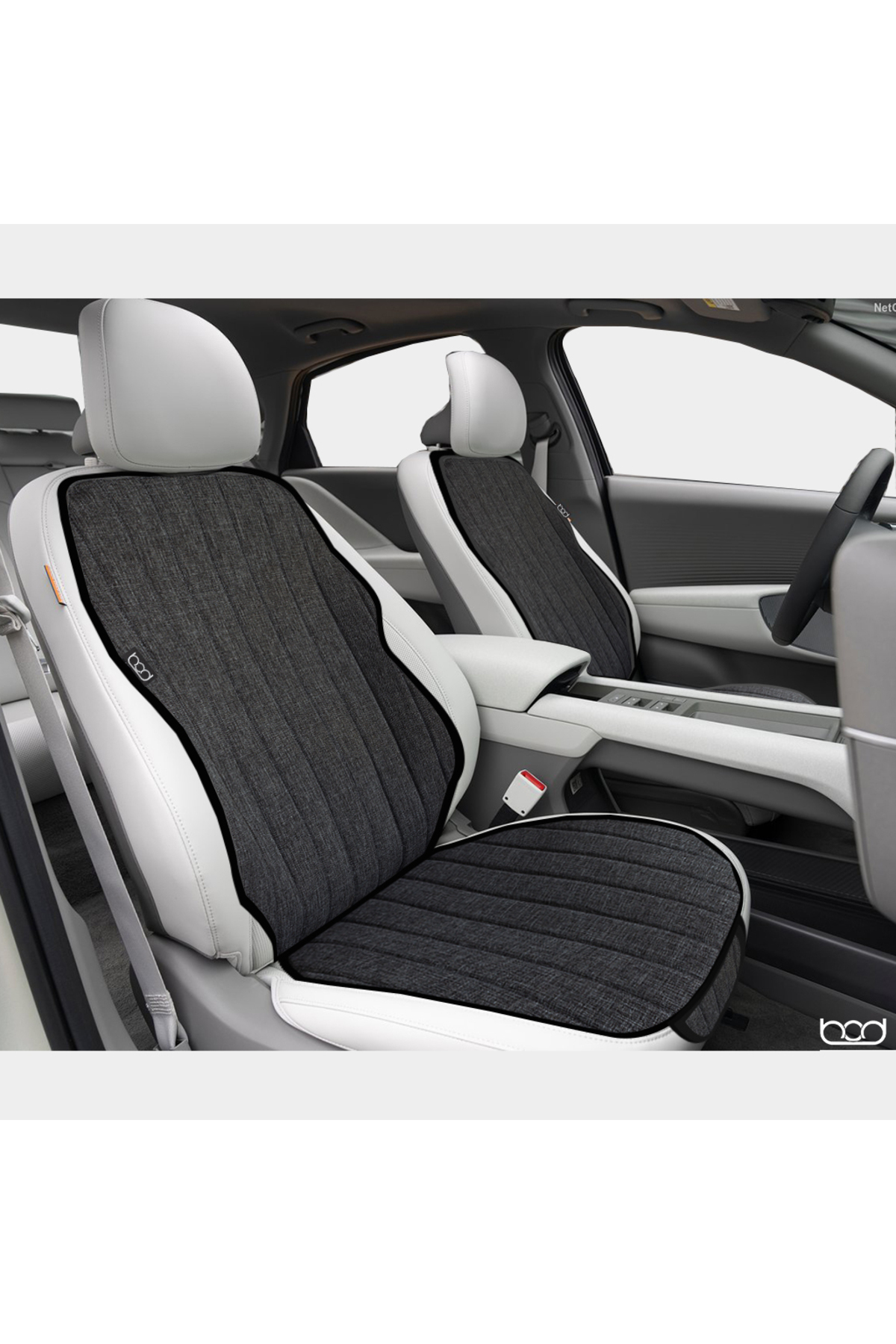 Bod Nysa Serisi Keten Oto Koltuk Koruyucu Minder Ön Arka Set Siyah fotoğrafı 2 (önizleme)
