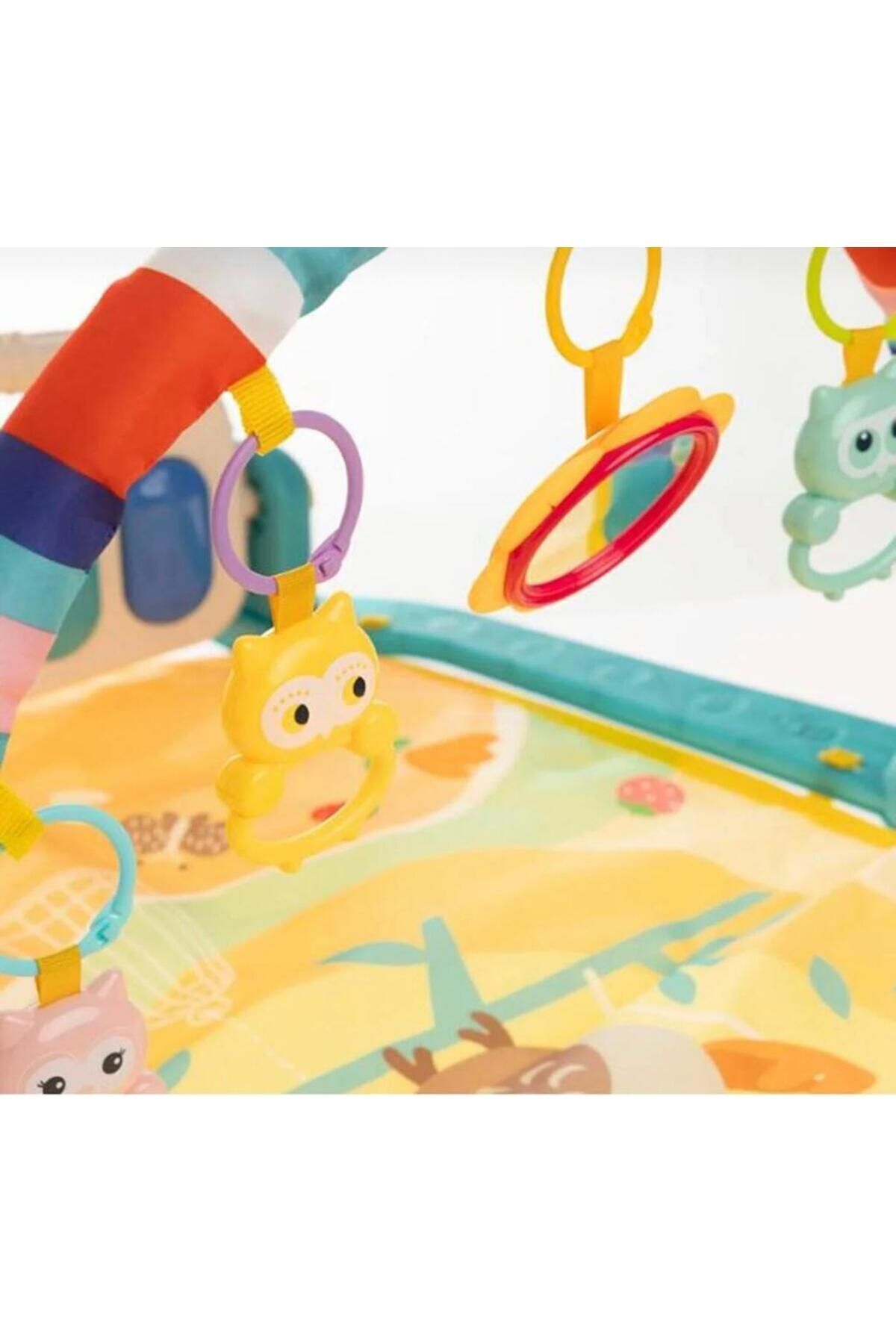 LiliToys Baykuş Desenli Piyanolu Oyun Halısı Aynalı 3 Farklı Modda Kullanılabilir Oyuncak fotoğrafı 2 (önizleme)