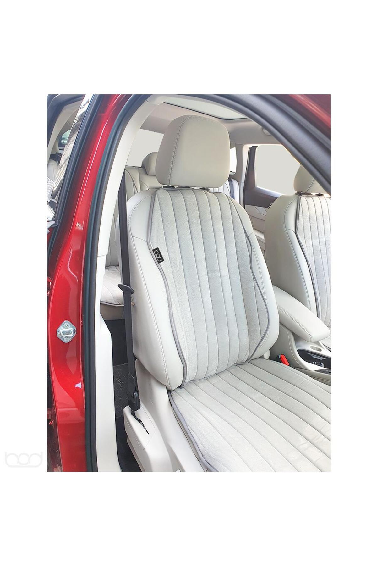 Bod Togg T10X Tay Tüyü Cepli Oto Koltuk Koruyucu Kılıf İyon Serisi Gri fotoğrafı 3 (önizleme)
