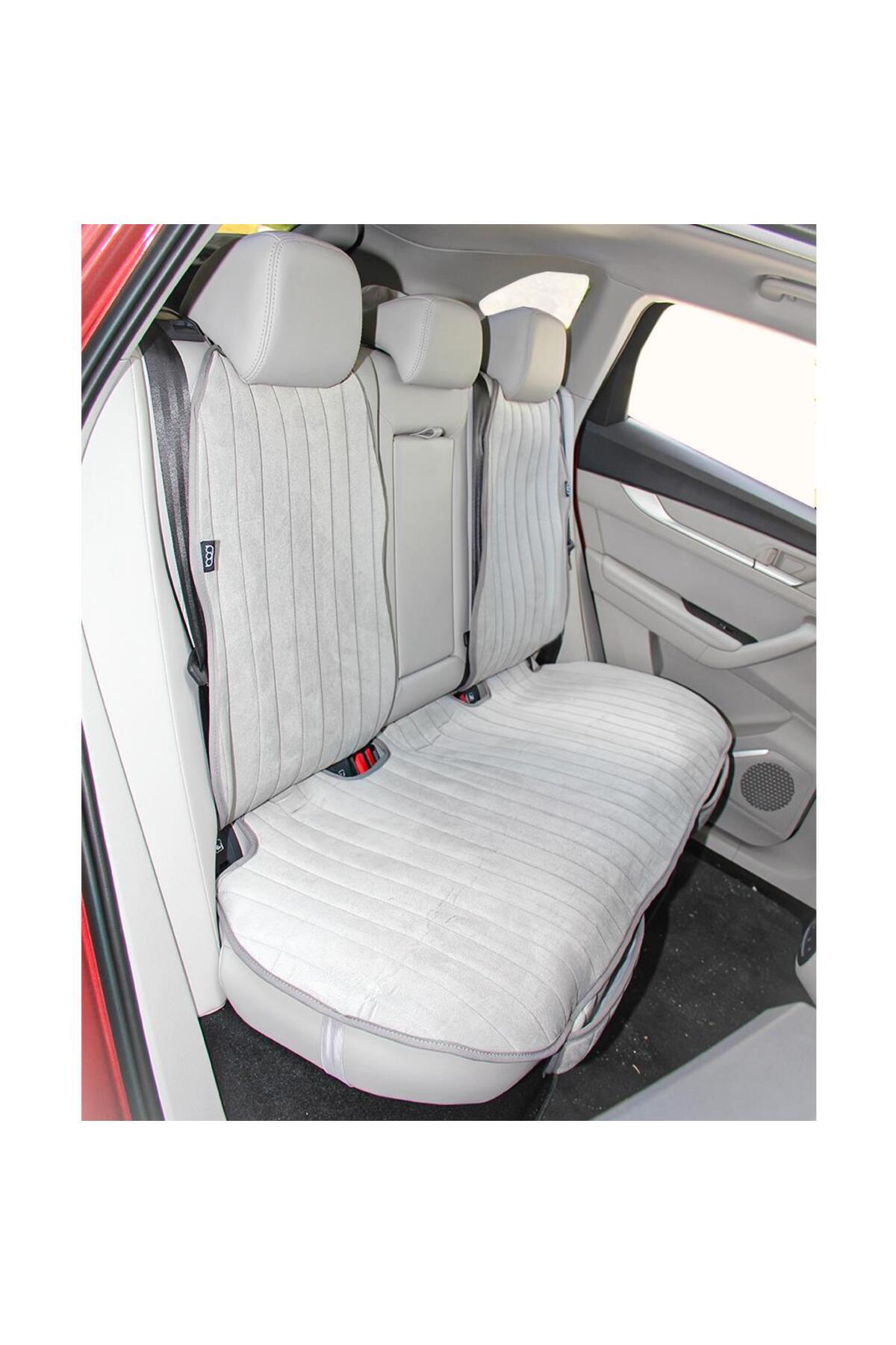 Bod Togg T10X Tay Tüyü Cepli Oto Koltuk Koruyucu Kılıf İyon Serisi Gri fotoğrafı 4 (önizleme)