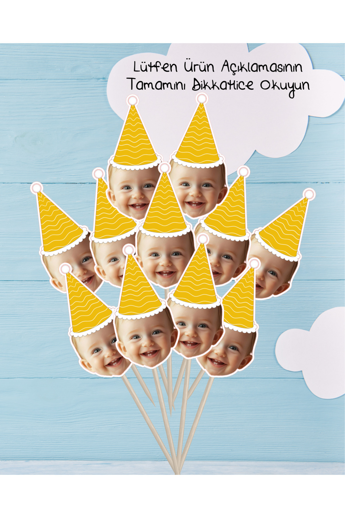 ES ENDÜSTRİYEL ÜRETİM Fotoğraflı Kürdan Süsler 10 Adet 90 507 842 28 58