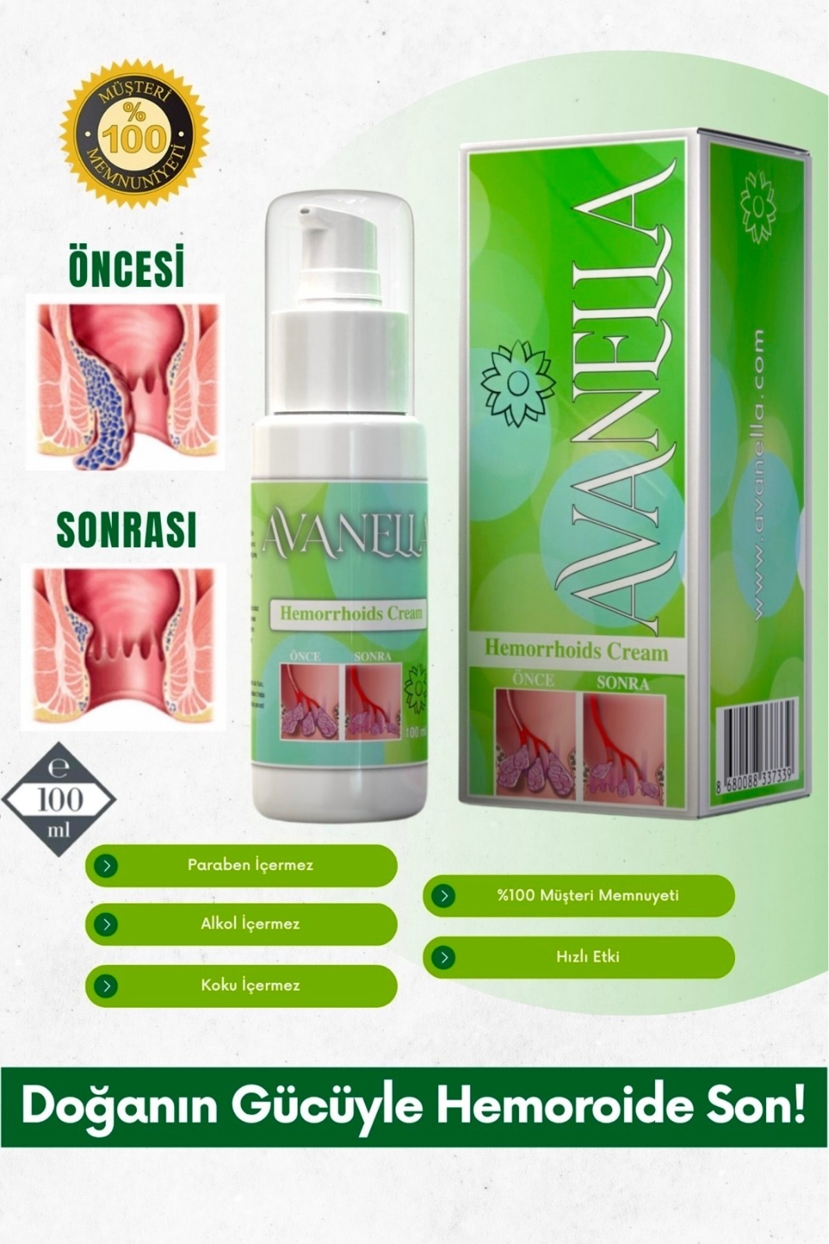Avanella-H.Emoroid (B.Asur) Cream 100 ml 3