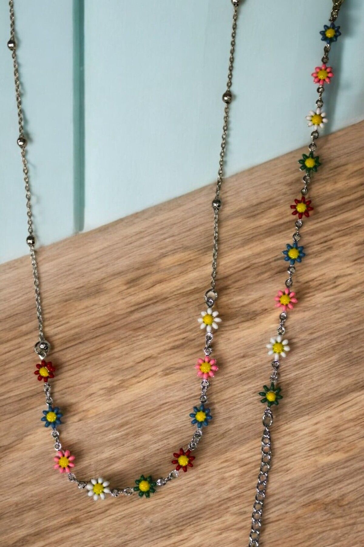 MakeWell-Summer Daisy Design Necklace and Bracelet Set 5