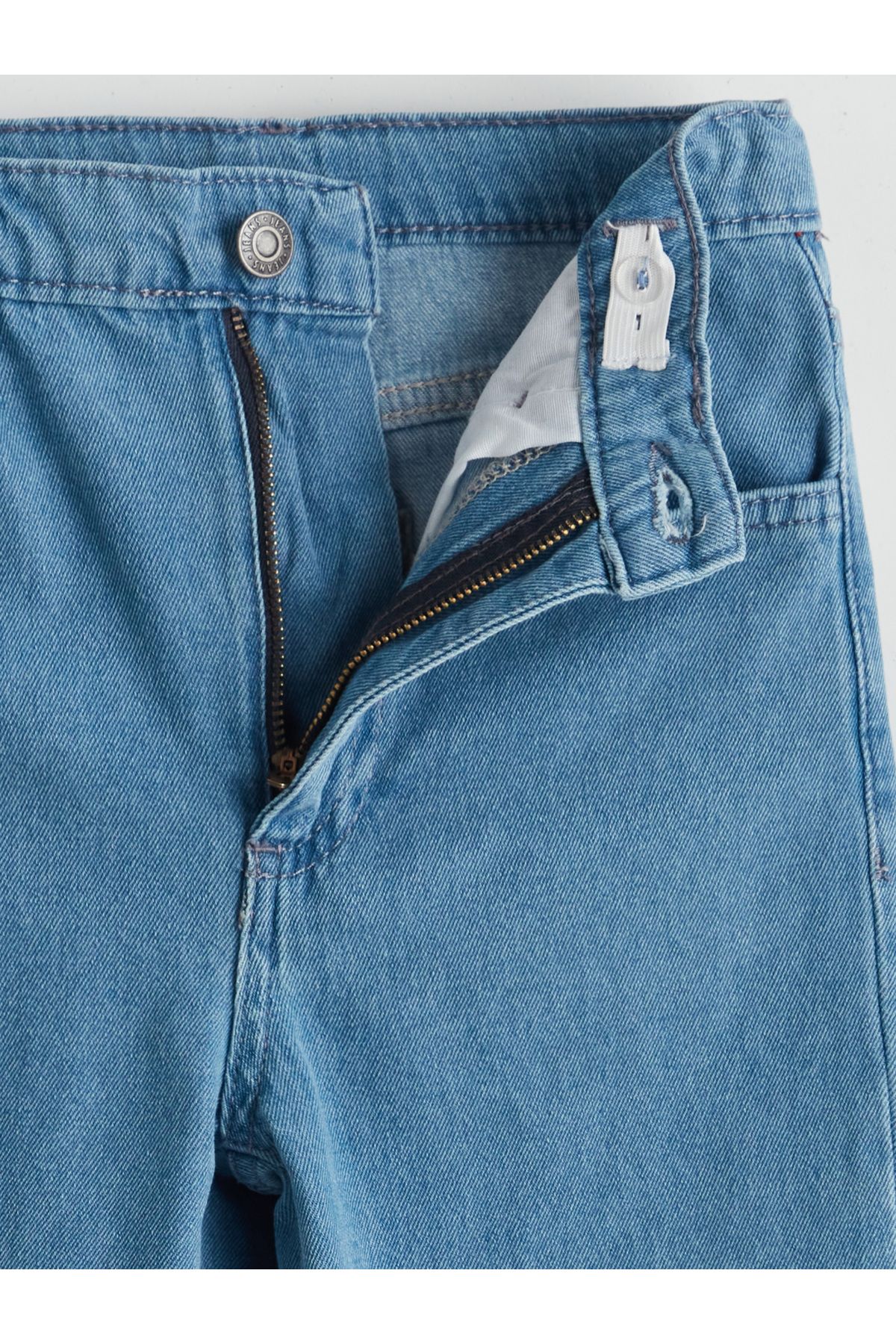 LC Waikiki-Girl's Jeans Pants with Adjustable Elastic Waist 3