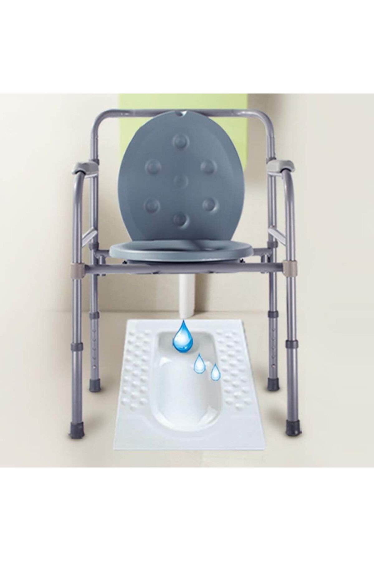 Foshan Jianliang-Multi-functional Foldable Bedside Commode Chair with Sturdy Frame for Elderly and Disabled 6