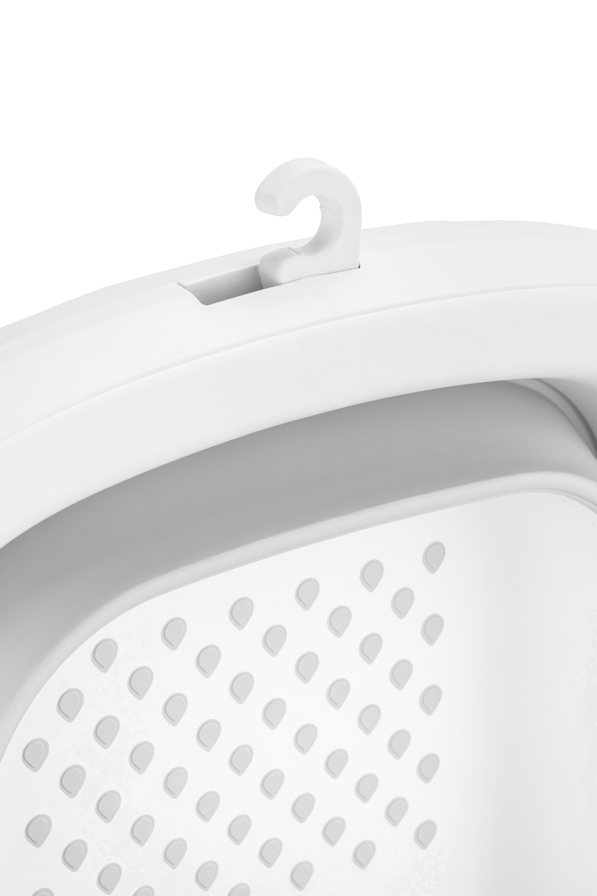 Zuu Baby Dereceli Termometreli Dokunmatik Ekranlı Kaymaz Tabanlı Katlanır Bebek Küveti 45 Lt Gri fotoğrafı 3 (önizleme)