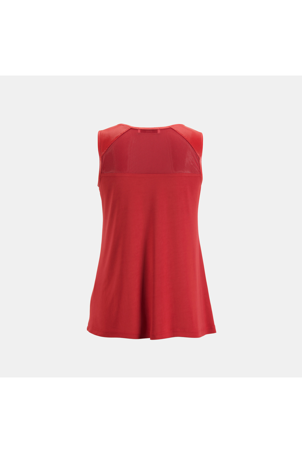 Desa-Women's Red Leather Detailed Perforated Blouse 2