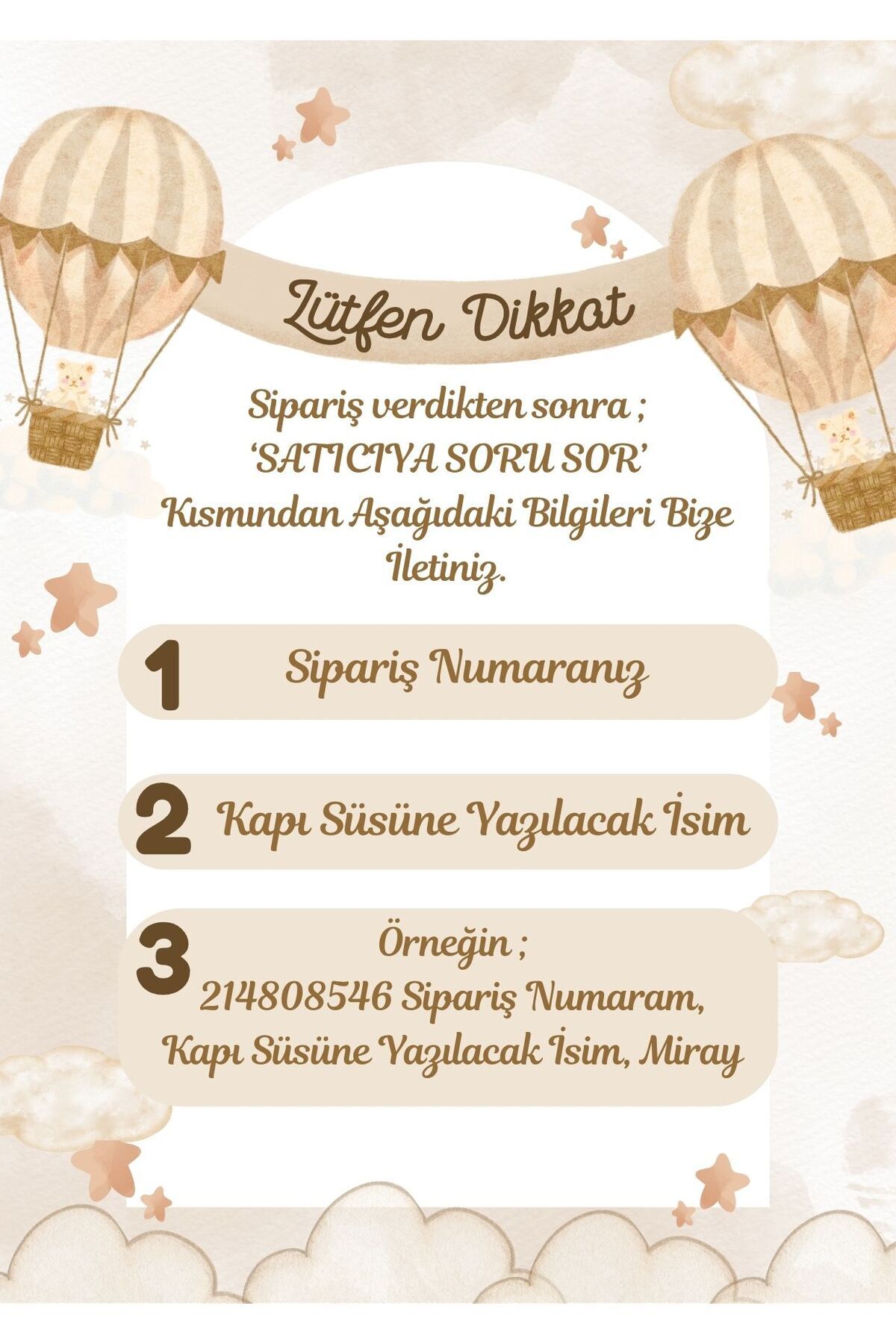 Bonika İstediğiniz İsmi Yazıyoruz - Bebek Kapı süsü fotoğrafı 2 (önizleme)