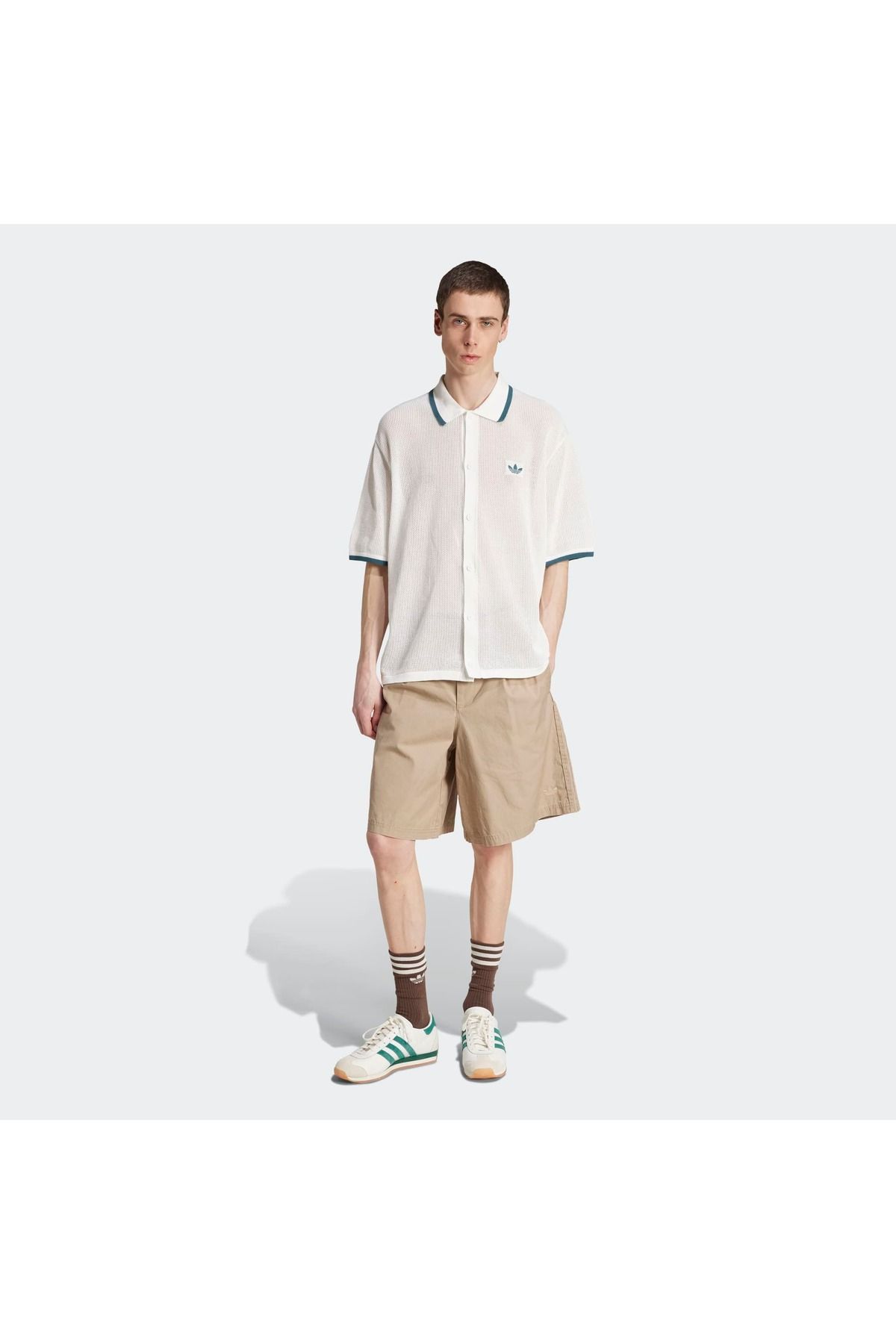 adidas-Originals Men's Beige Bermuda Shorts (Kb5585) 3