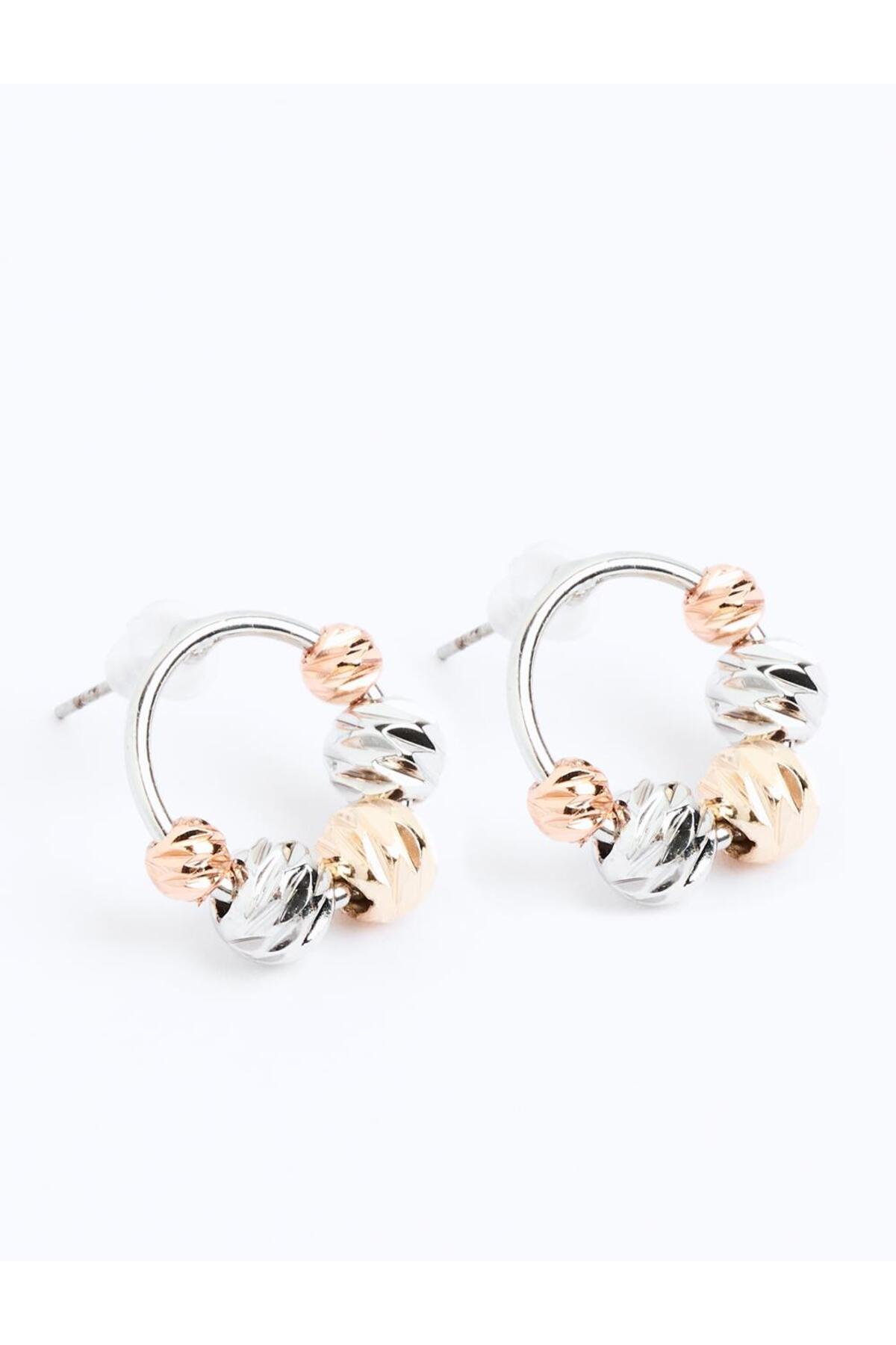Jimmy Key-Mixed Twist Detailed Elegant Earrings 2