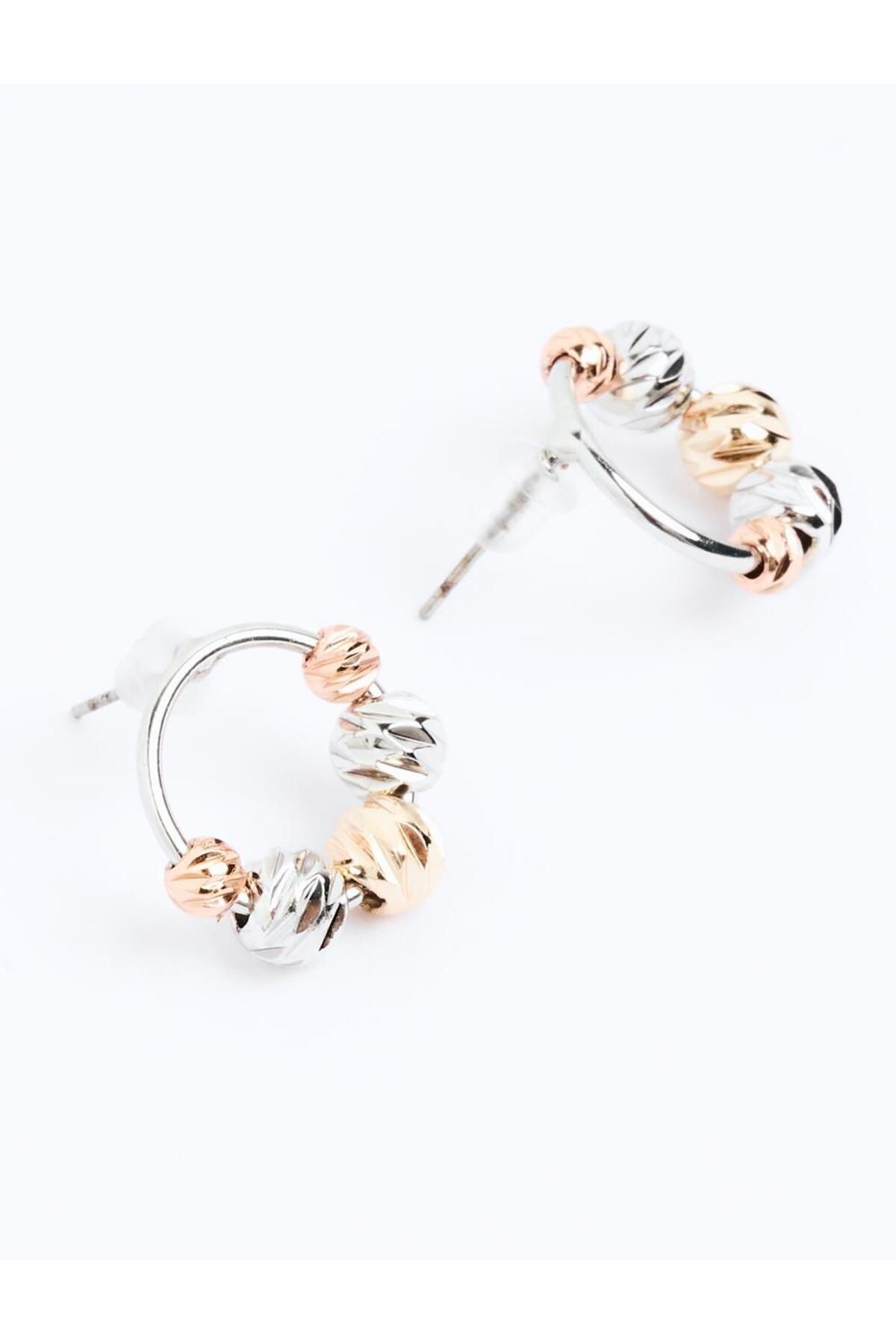 Jimmy Key-Mixed Twist Detailed Elegant Earrings 3