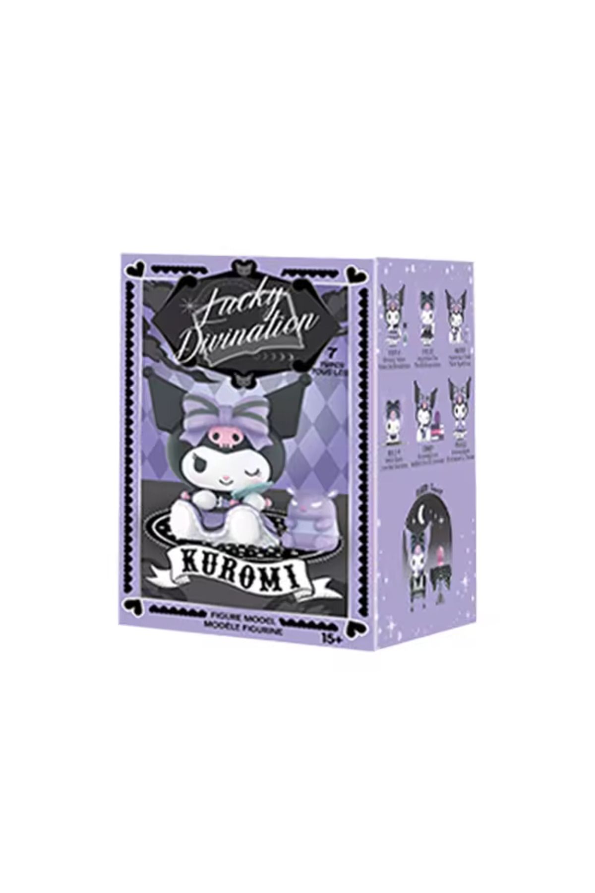 Miniso-random style 1pcs 6Pcs Set Sanrio Kuromi Blind Box Lucky Divination Series Action Figure Doll Surpri 7