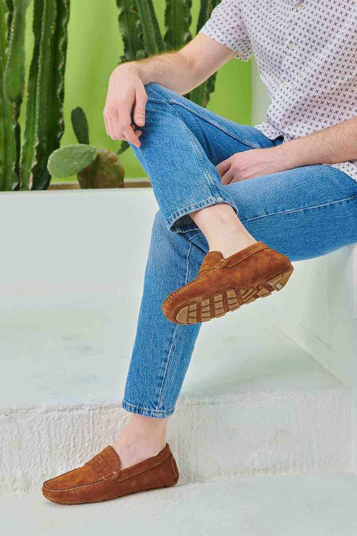 Pegia-Genuine Suede Men's Loafer Shoes 500901 6