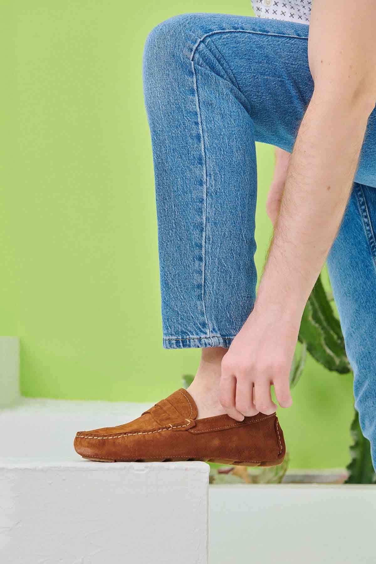 Pegia-Genuine Suede Men's Loafer Shoes 500901 4