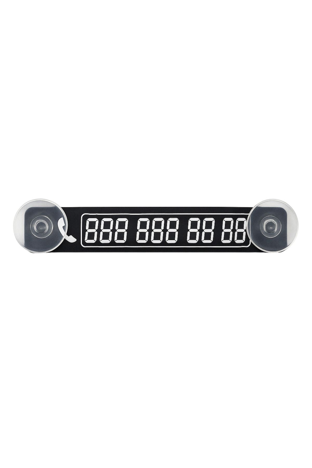 Happynesso-Black Plexiglass Top and White Written Car Interior Suction Cup Numberator from the Numberator Series 5