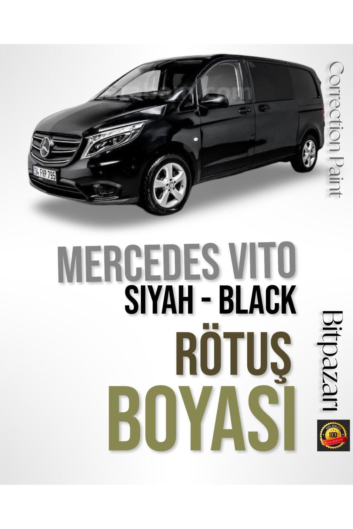 izmir bit pazarı 9197 Siyah - Mercedes Vito Profesyonel Rötüş Boyası - Taş Izi Ve Çizik Giderici