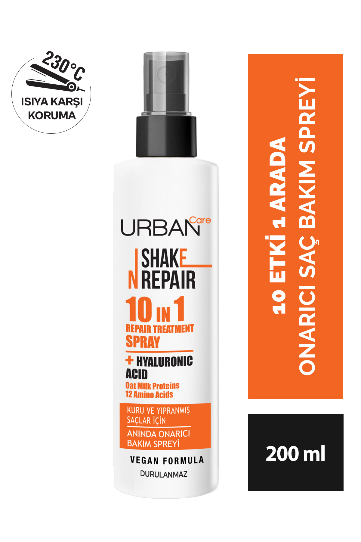 Urban Care Shake N Repair 10-in-1 Onarıcı Etkili Durulanmayan Saç Bakım Spreyi 200 ml-vegan — 8680690720499