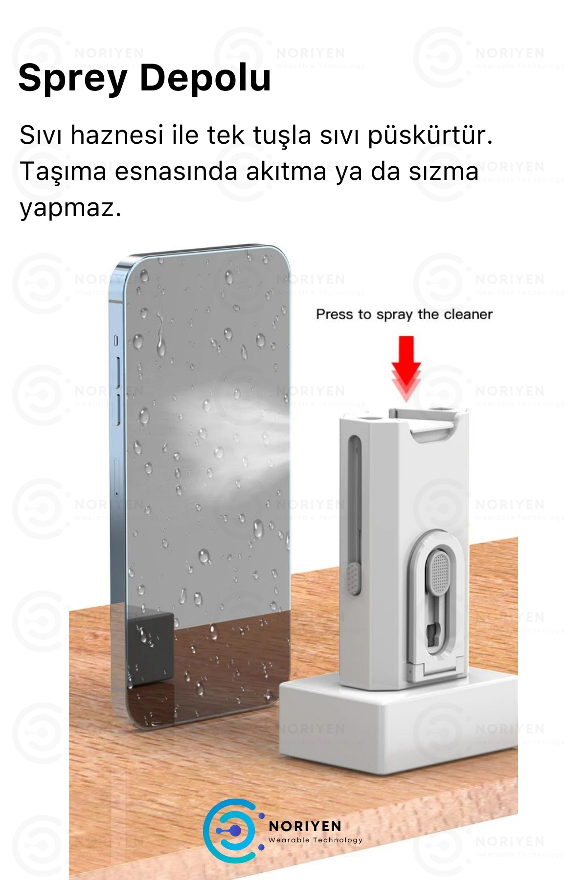 Çok Fonksiyonlu Sprey Depolu 8in1 Premium Telefon Laptop Kulaklık Klavye Ekran Q8 Temizleme Kiti
