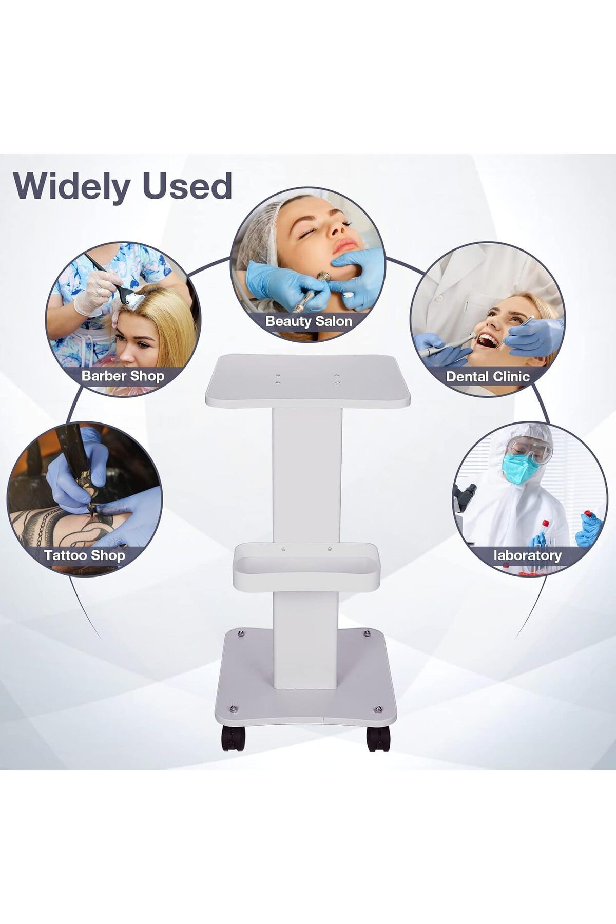beauty links-Professional Aluminum Trolley for Salons and Clinics 5