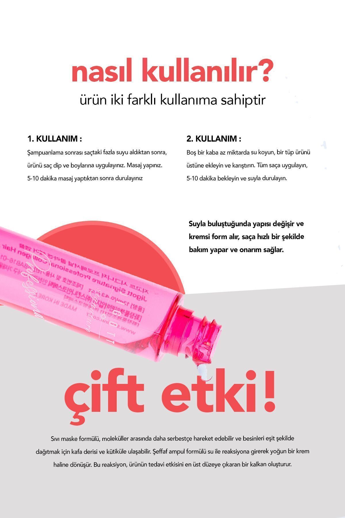 Kolajen İçeren Konsantre Saç Bakım Serumu Jigott Professional Collagen Hair Ampoule 13 ml — 88095412827J8 — تصویر 4 از 6