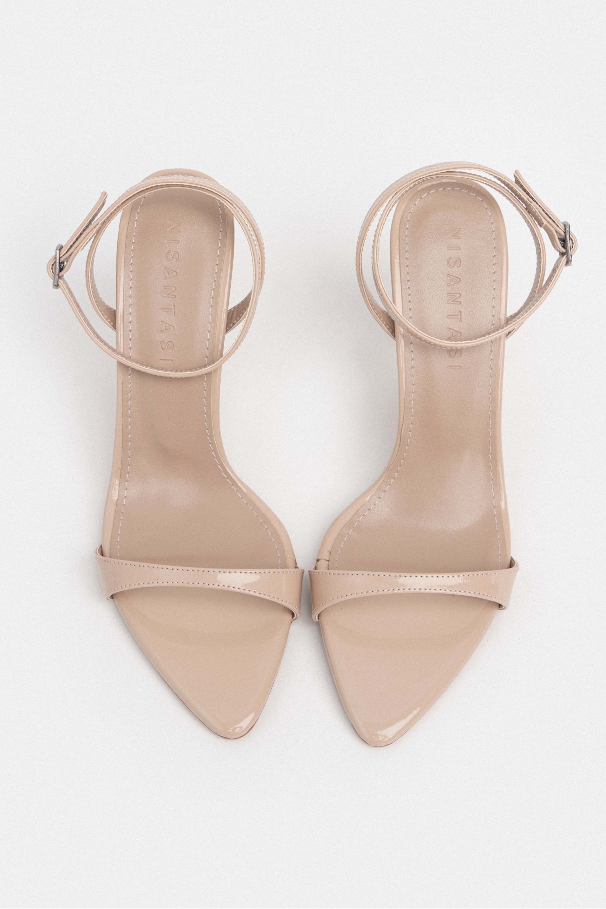 NİŞANTAŞI SHOES Sanny Ten Rugan Bilek Kemer Detaylı Kadın İnce Topuklu Ayakkabı görsel 7