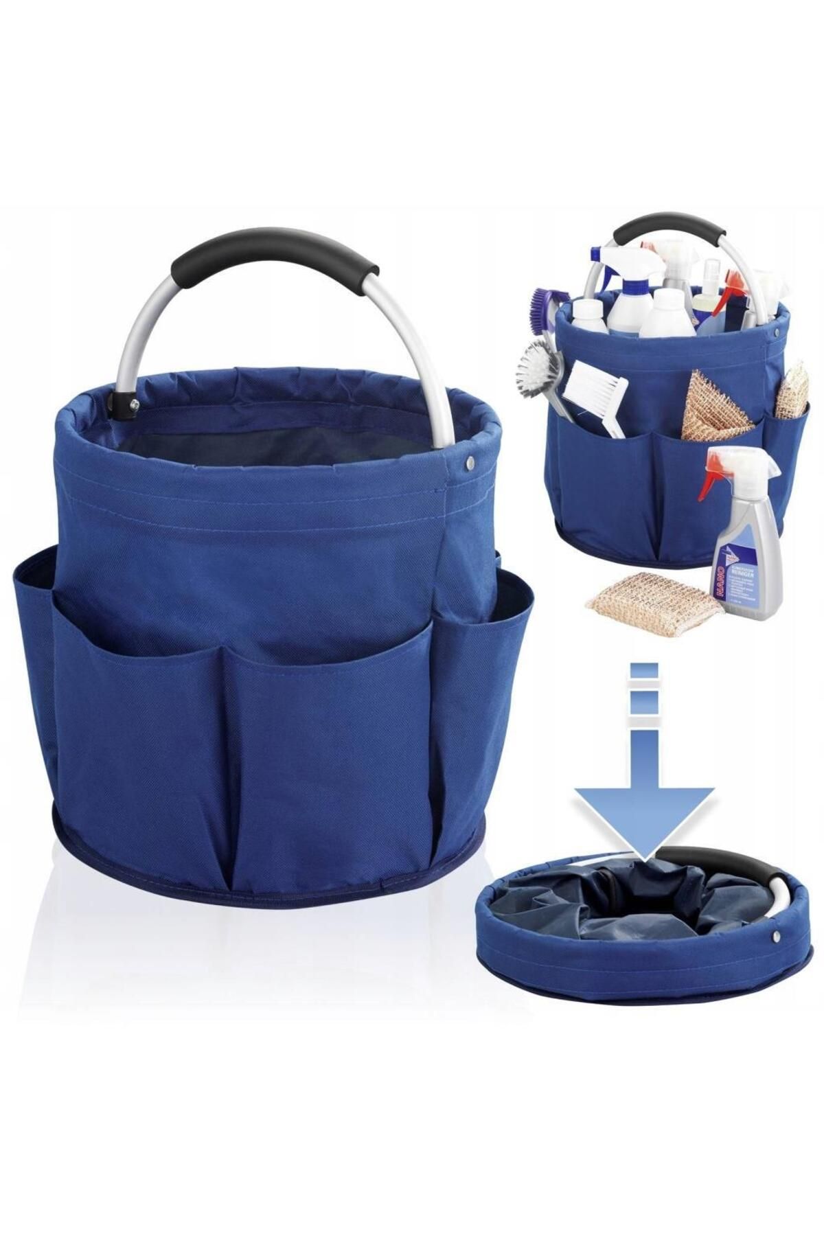 Saban-Cleaning Bag – Multi-Compartment, Handle, Cleaning Material Transport and Storage Organizer |   28X28X26, 3