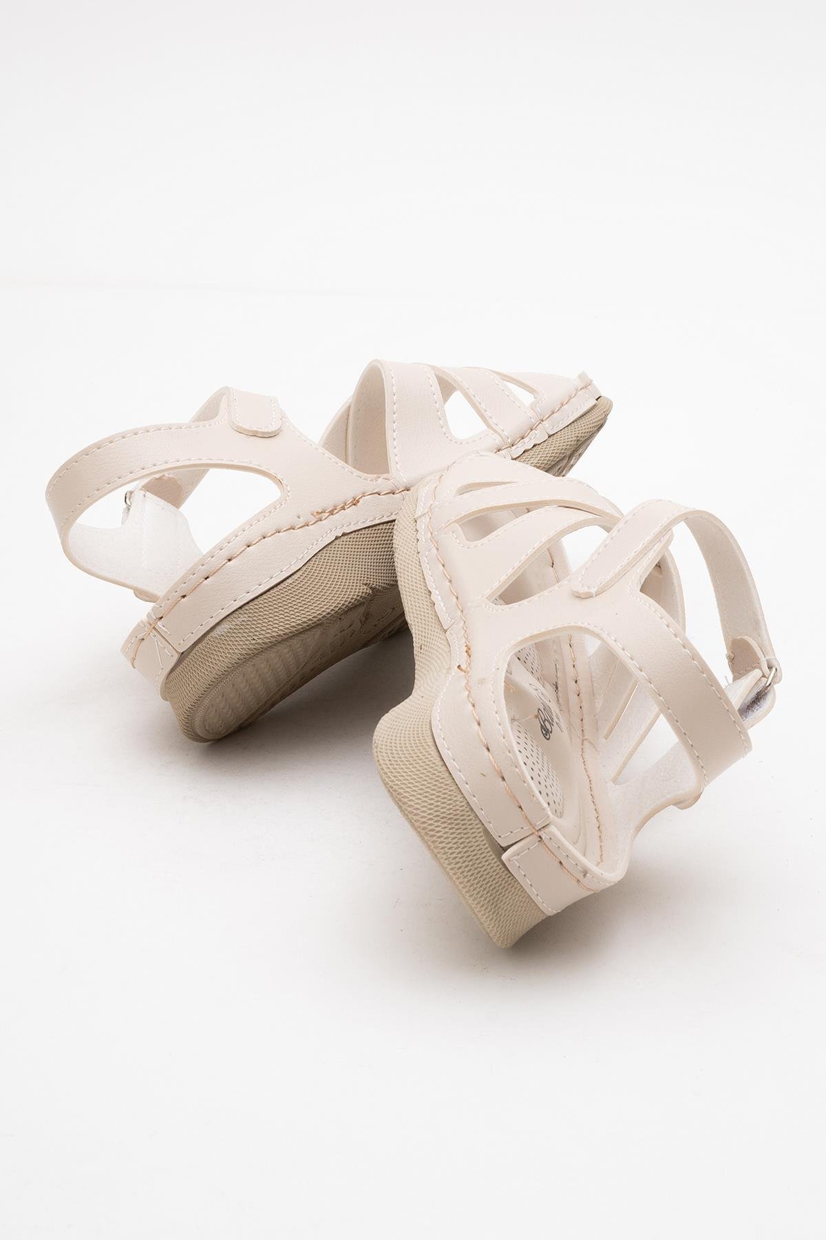 ShoesBag  Kadın Günlük Anatomik/ Ortopedik Taban Topuk Dikeni Önleyici Sandalet, Ekstra Rahat Sandalet - Görsel 4