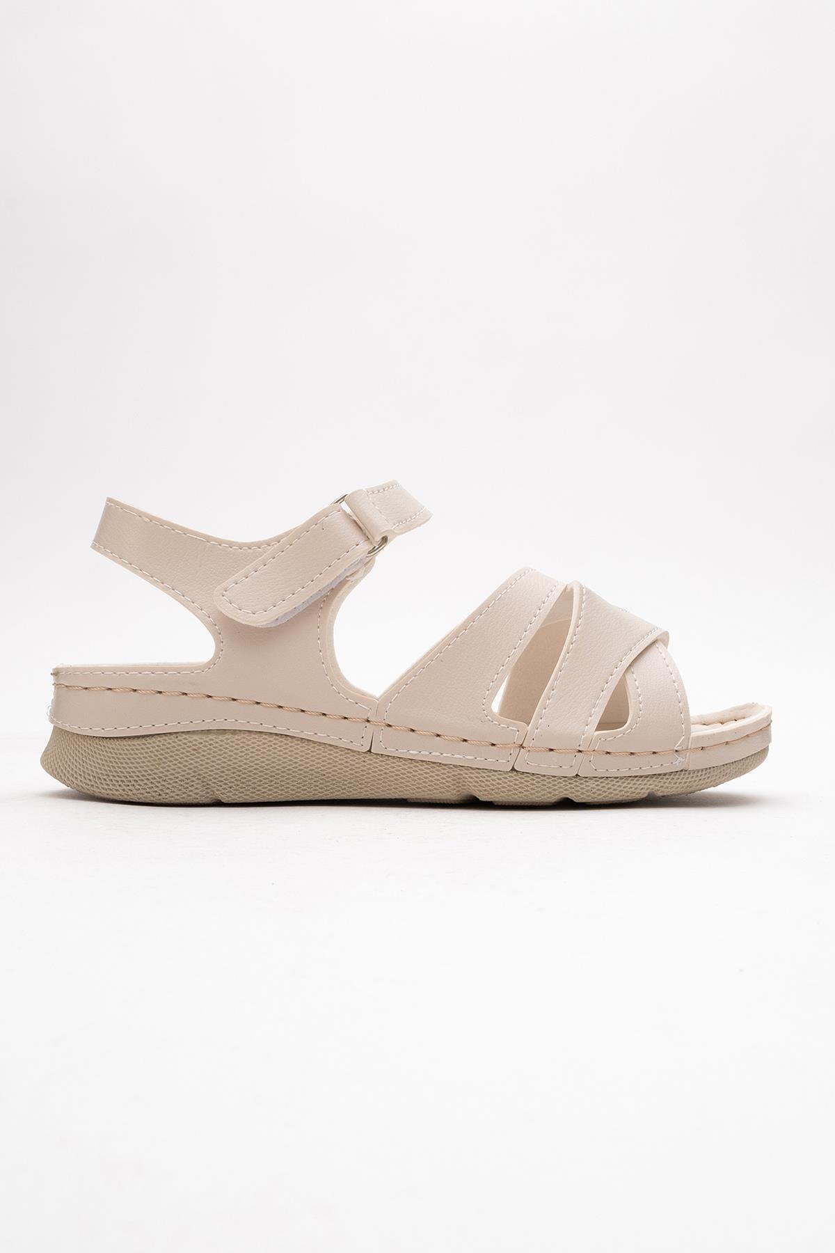 ShoesBag  Kadın Günlük Anatomik/ Ortopedik Taban Topuk Dikeni Önleyici Sandalet, Ekstra Rahat Sandalet - Görsel 2