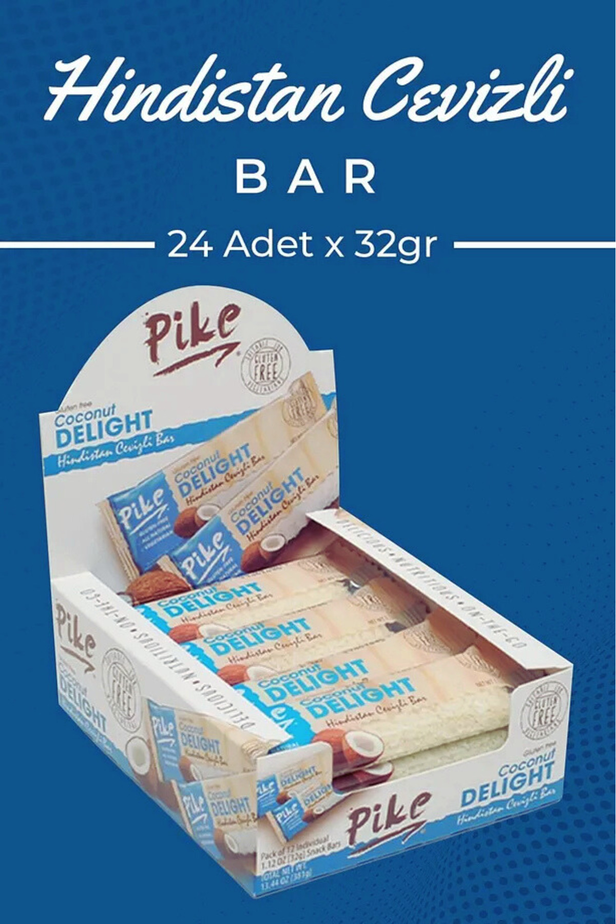 Pike Life Pike Turna Yemişli Cocoa H.Walnut Bar 32 G-Box of 24