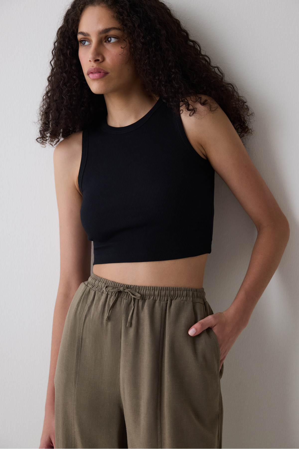Penti-Basic Crop Black Top 3