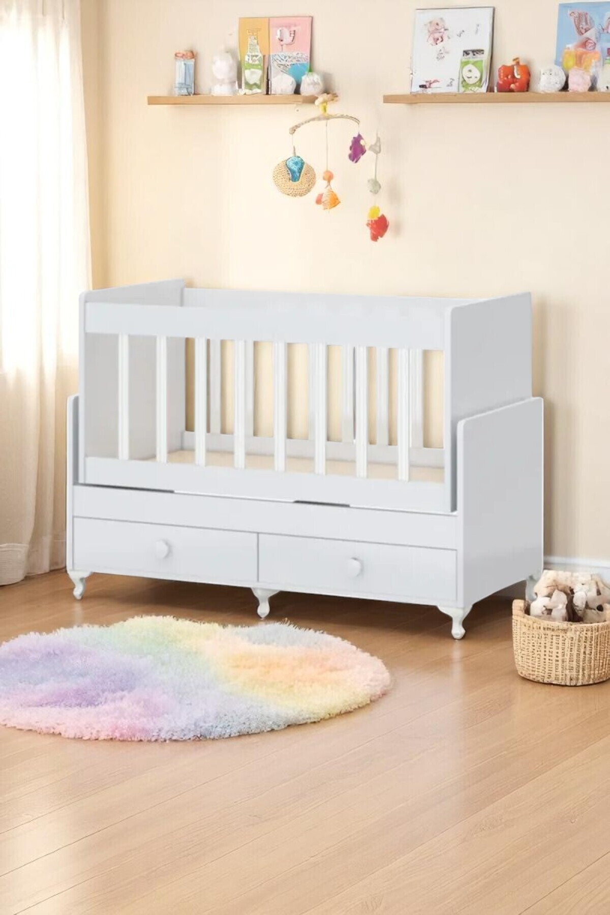 temosan mobilya Anne Yanı, Çekmeceli, Sallanır Beşik 60 X 120 fotoğrafı 2 (önizleme)