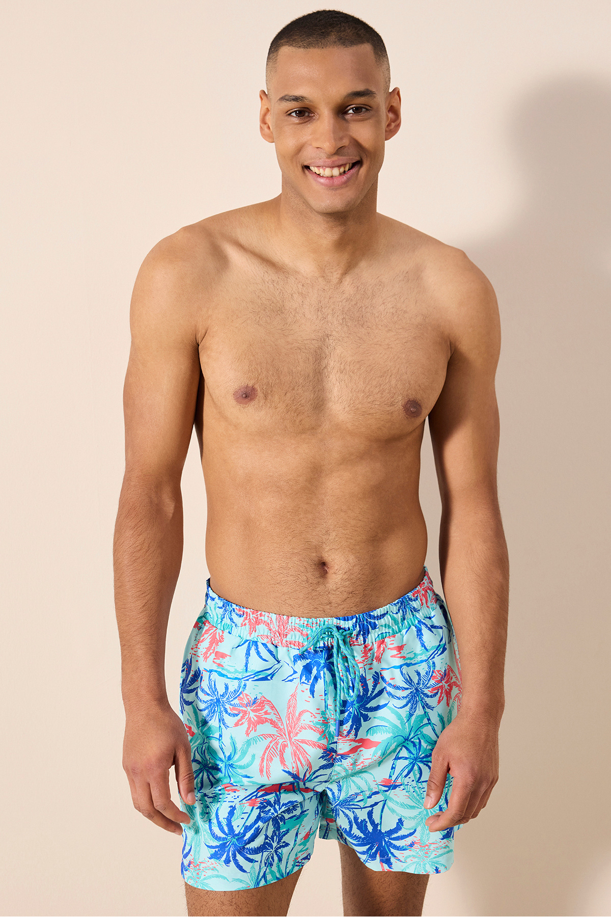 Penti Men's Palm - Multicolored Sea Shorts