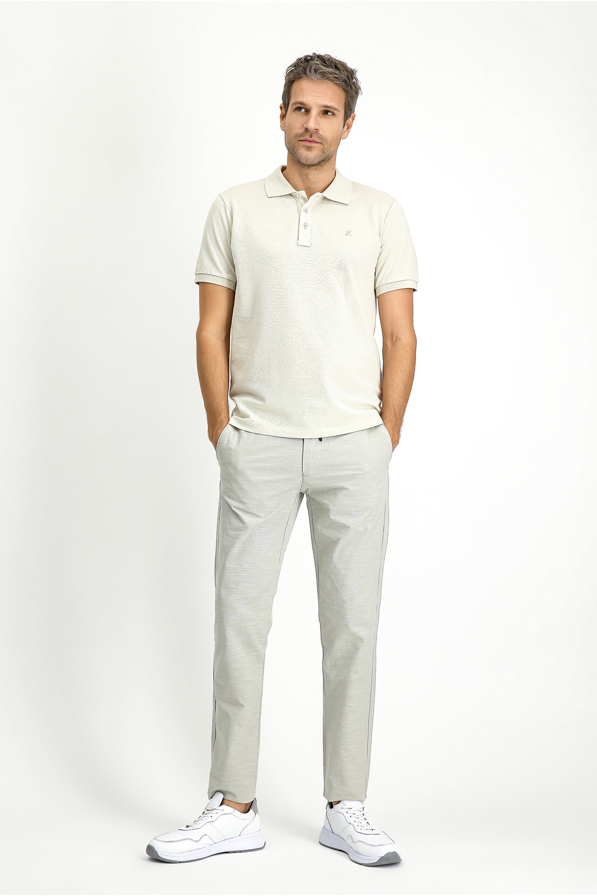تیشرت یقه پلو مردانه راسته آستین کوتاه | کیگیلی Kiğılı KYBSBPC0DZ003 - تصویر 2