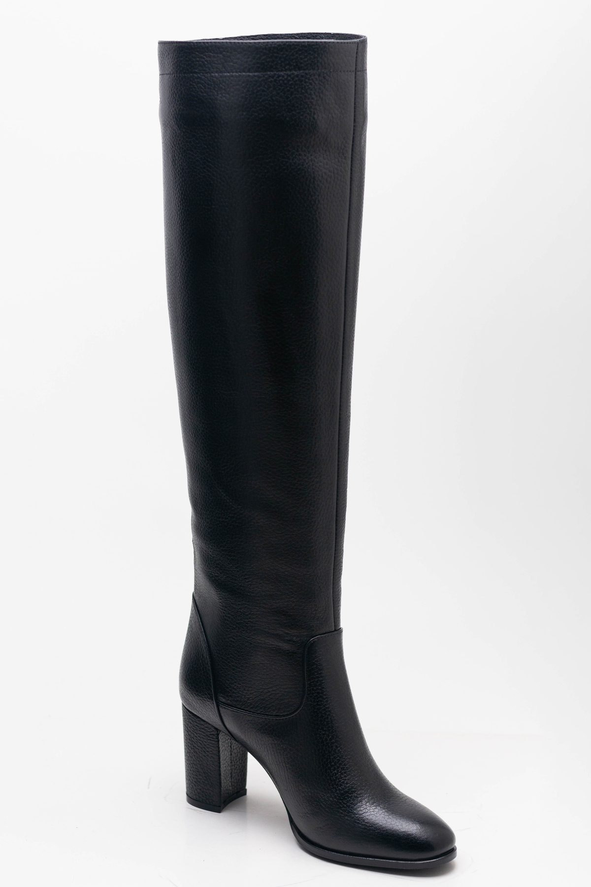 Arzillo  Kadın Hakiki Deri Topuklu Dizüstü Çizme - Görsel 3