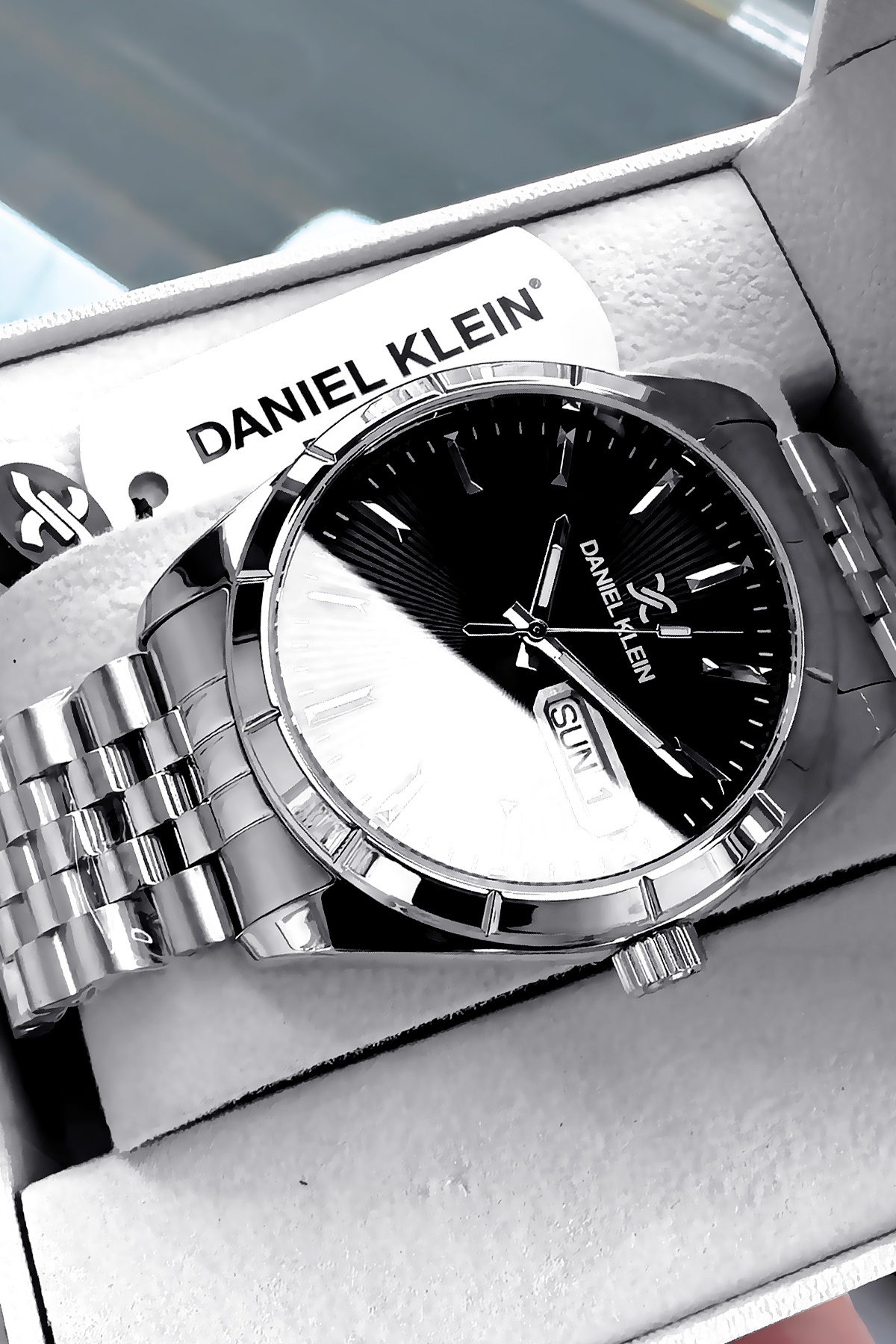 Daniel Klein-3 Atm Waterproof Men Wrist Watch Silver Color Steel Band Gift Bracelet Dker2042C2 4