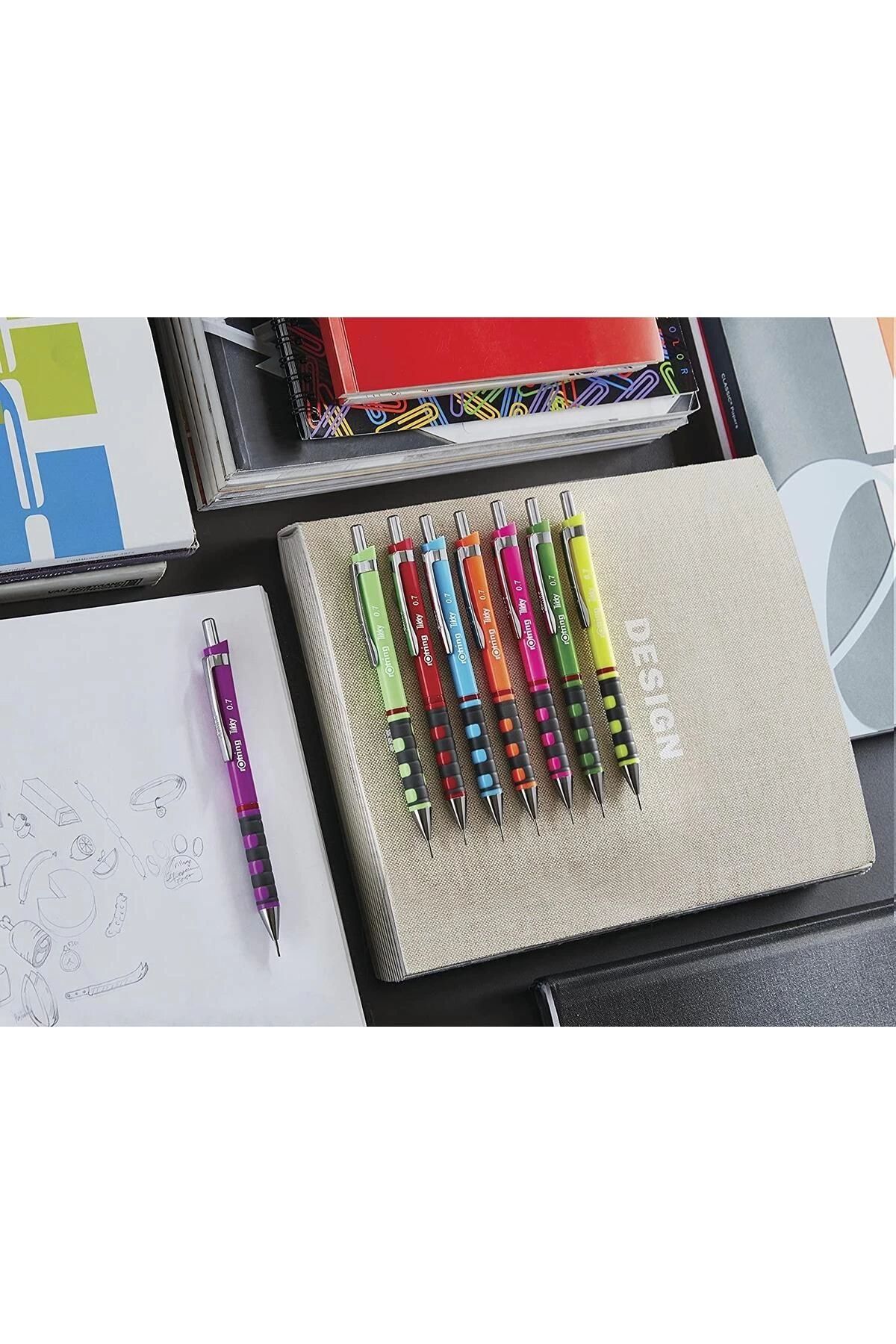 Rotring-0.7 Red Versatil Pen Tıkky - School Set 1 Piece 6