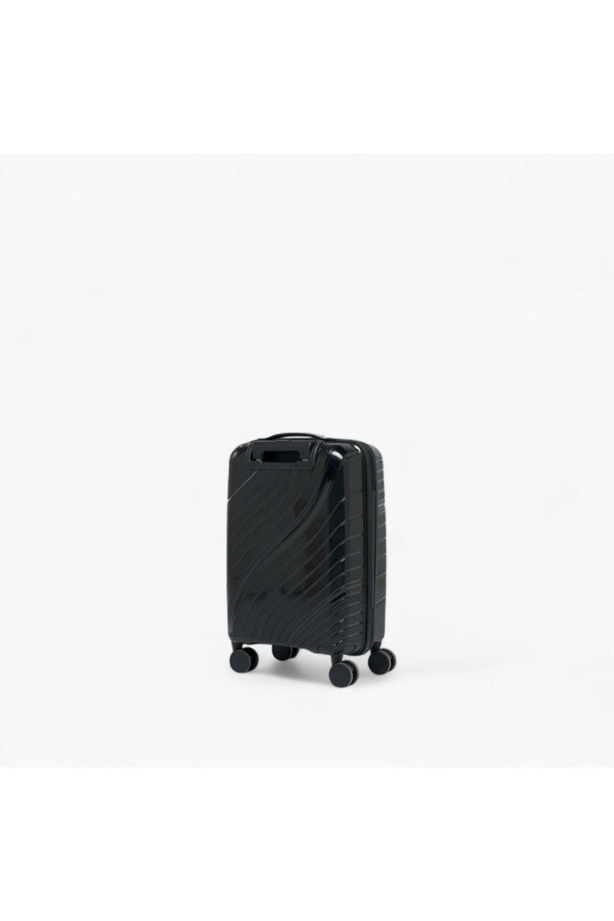 Oaklan by Shoexpress-Textured Hardcase Trolley Bag with Retractable Handle - 20 Inches Check-in Bag 3
