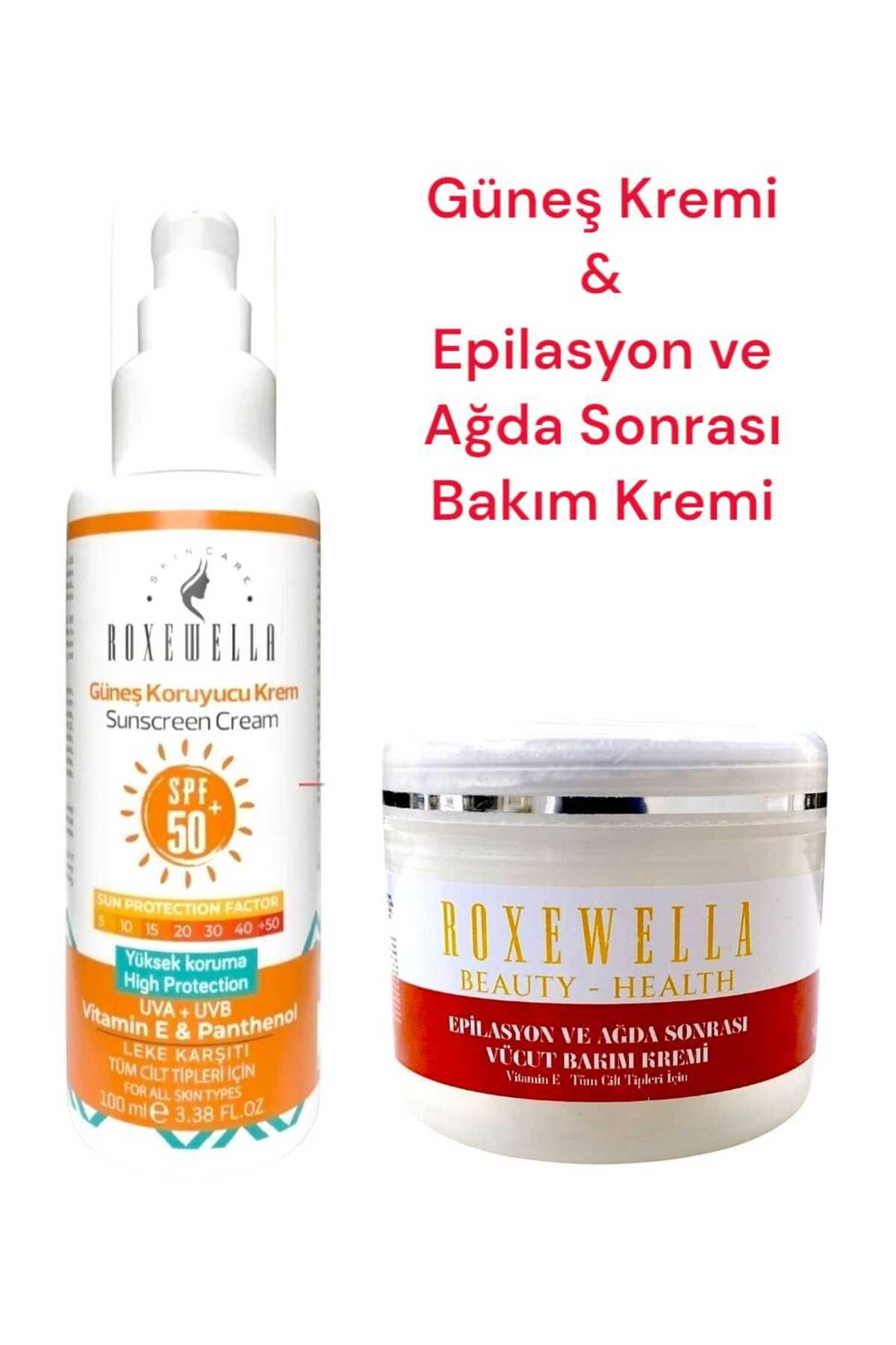 ROXEWELLA Leke Karşıtı Güneş Kremi 100ml 50 Spf Leke Karşıtı - Epilasyon Ve Ağda Sonrası Bakım Kremi