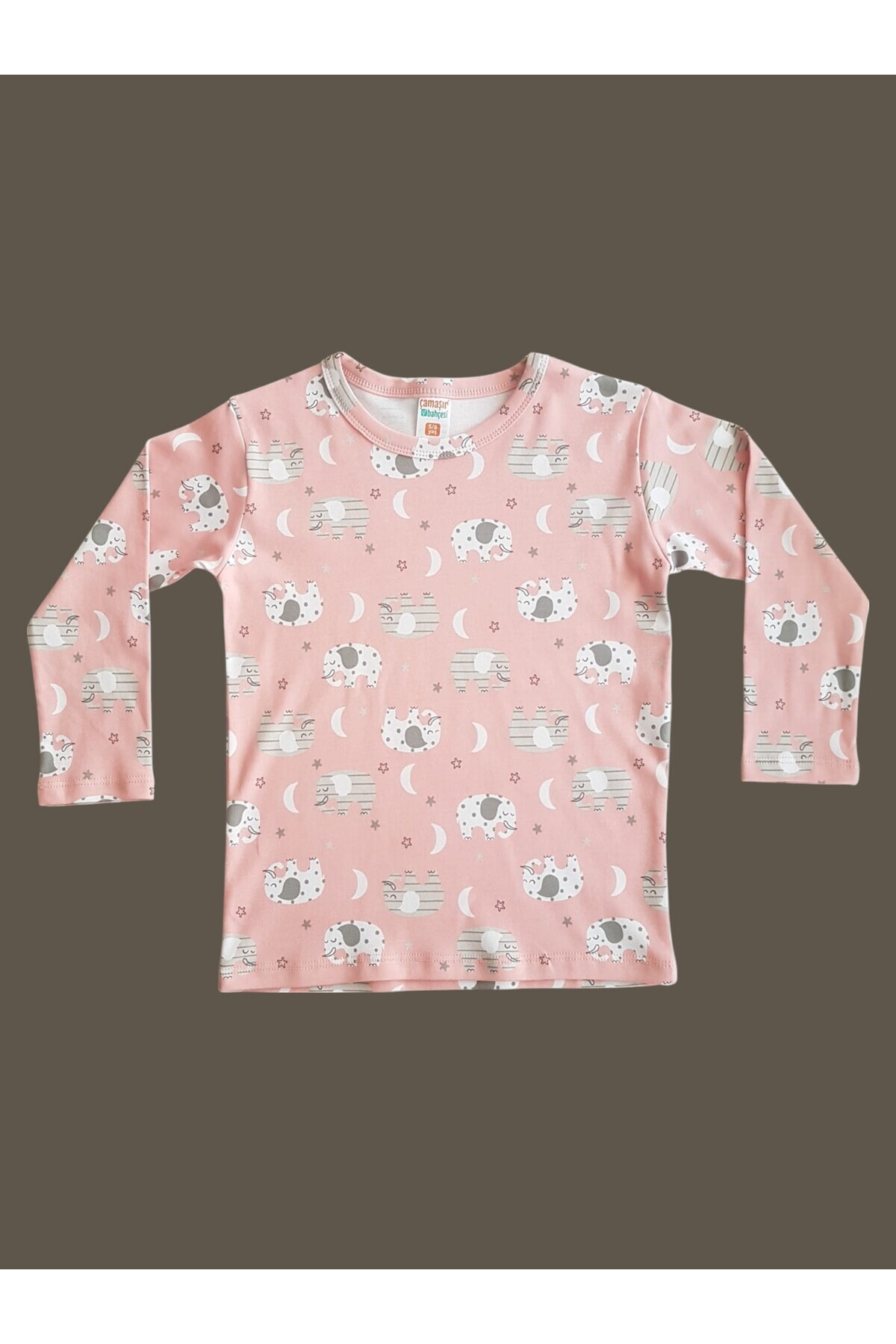 çamaşır bahçesi kendinize iyi bakın Uzun Kollu Desenli Çocuk Pijama Takım #baskılıçocukpijamatakım #çamaşırbahçesi #yıldızdesenipijama fotoğrafı 3 (önizleme)