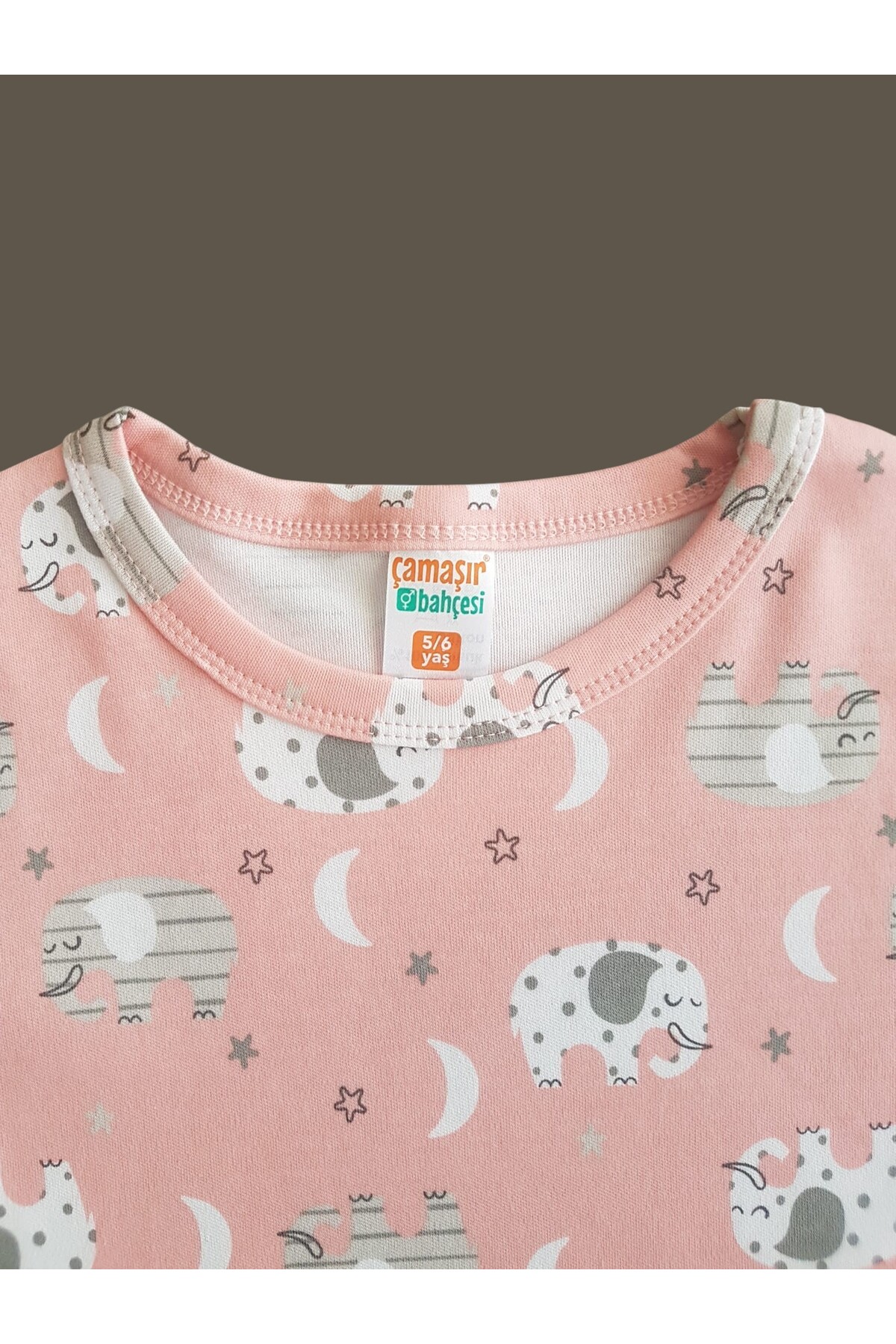 çamaşır bahçesi kendinize iyi bakın Uzun Kollu Desenli Çocuk Pijama Takım #baskılıçocukpijamatakım #çamaşırbahçesi #yıldızdesenipijama fotoğrafı 6 (önizleme)