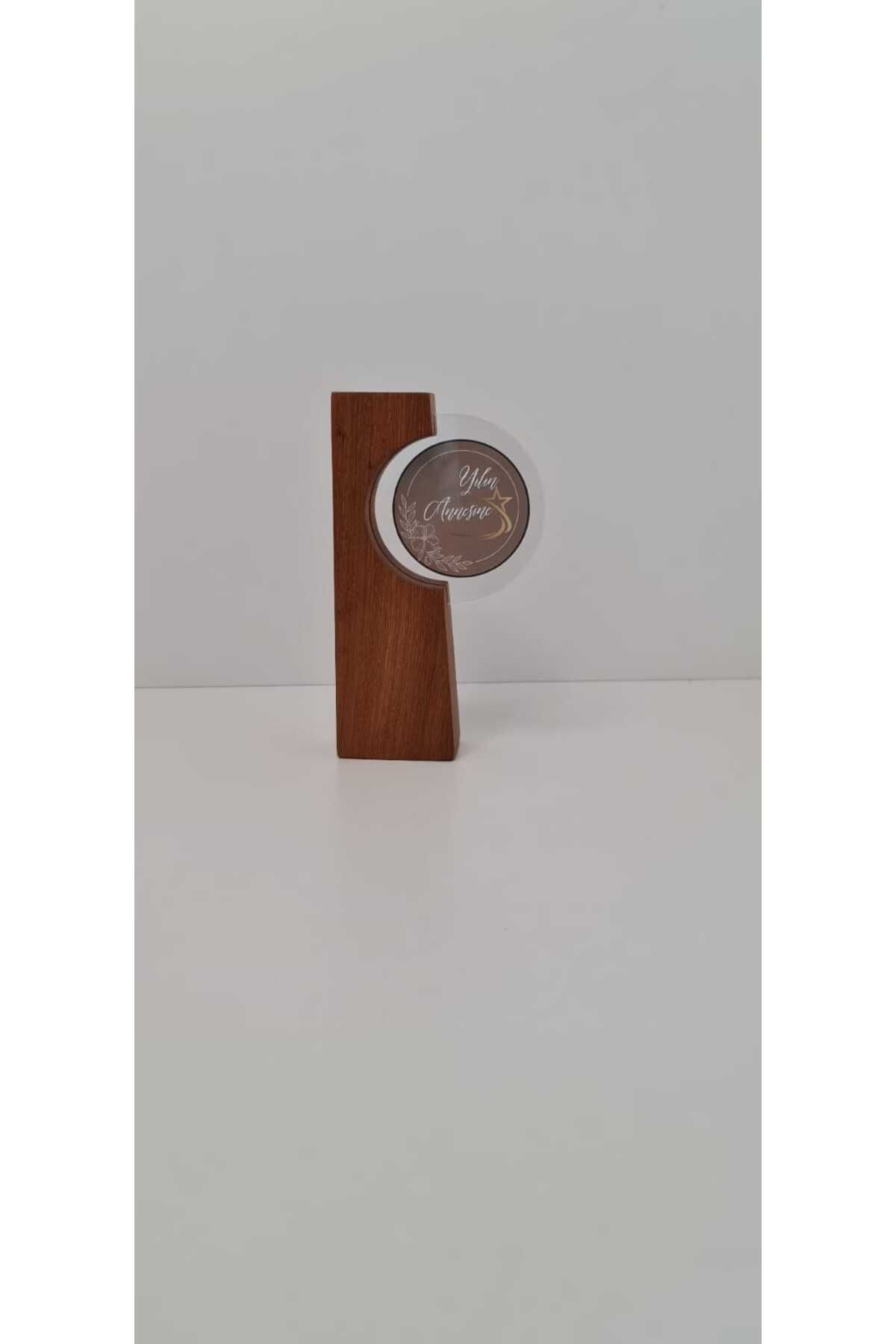 NO ON ATÖLYE-Solid Handmade Ireko Wood Decorative Locket Frame (Frame Is Sent Empty) 5