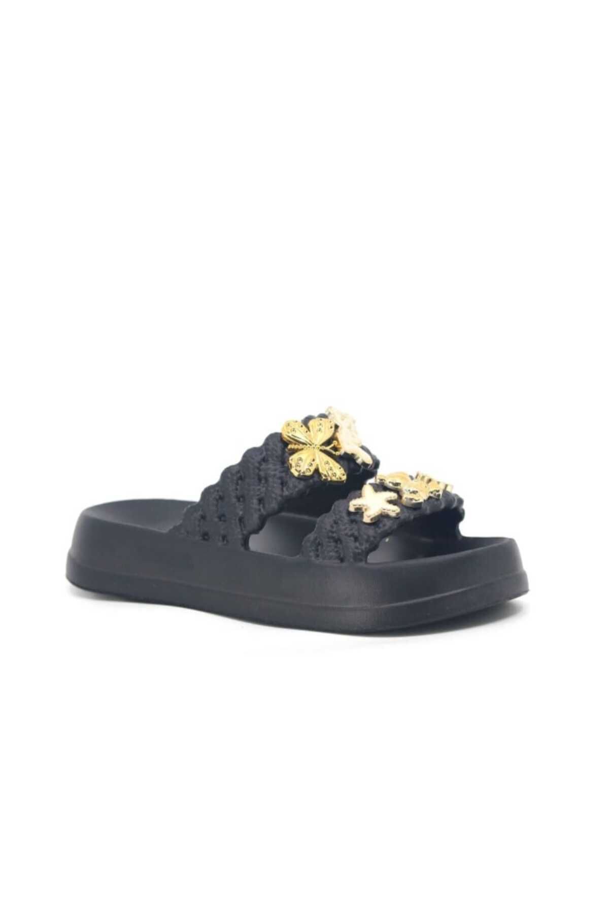 GÖKÇE-Lotus Tape Braided Fancy Slippers 1