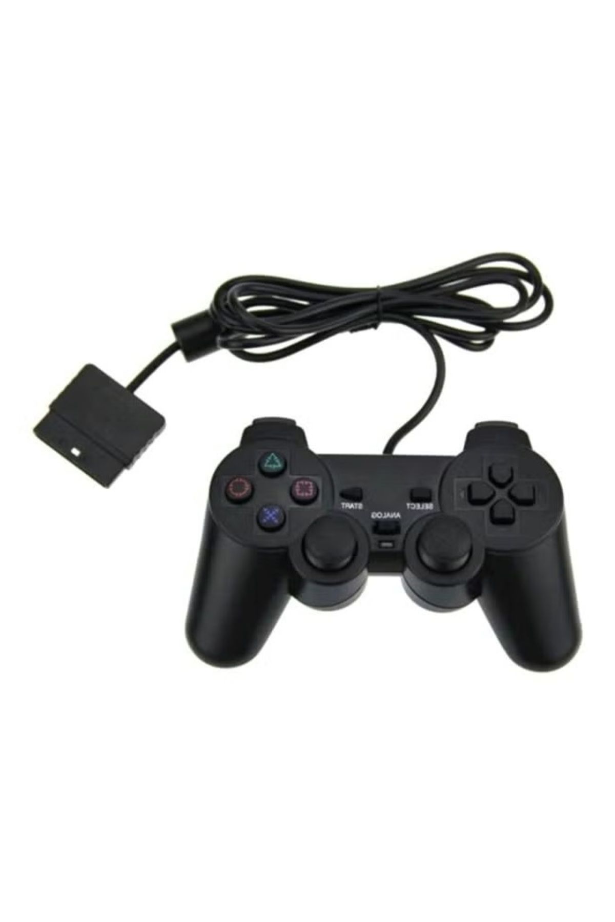DLC-Wired PS2 Controller – Dual Vibration, Ergonomic Gamepad with 2 m Cable for PlayStation 2 1