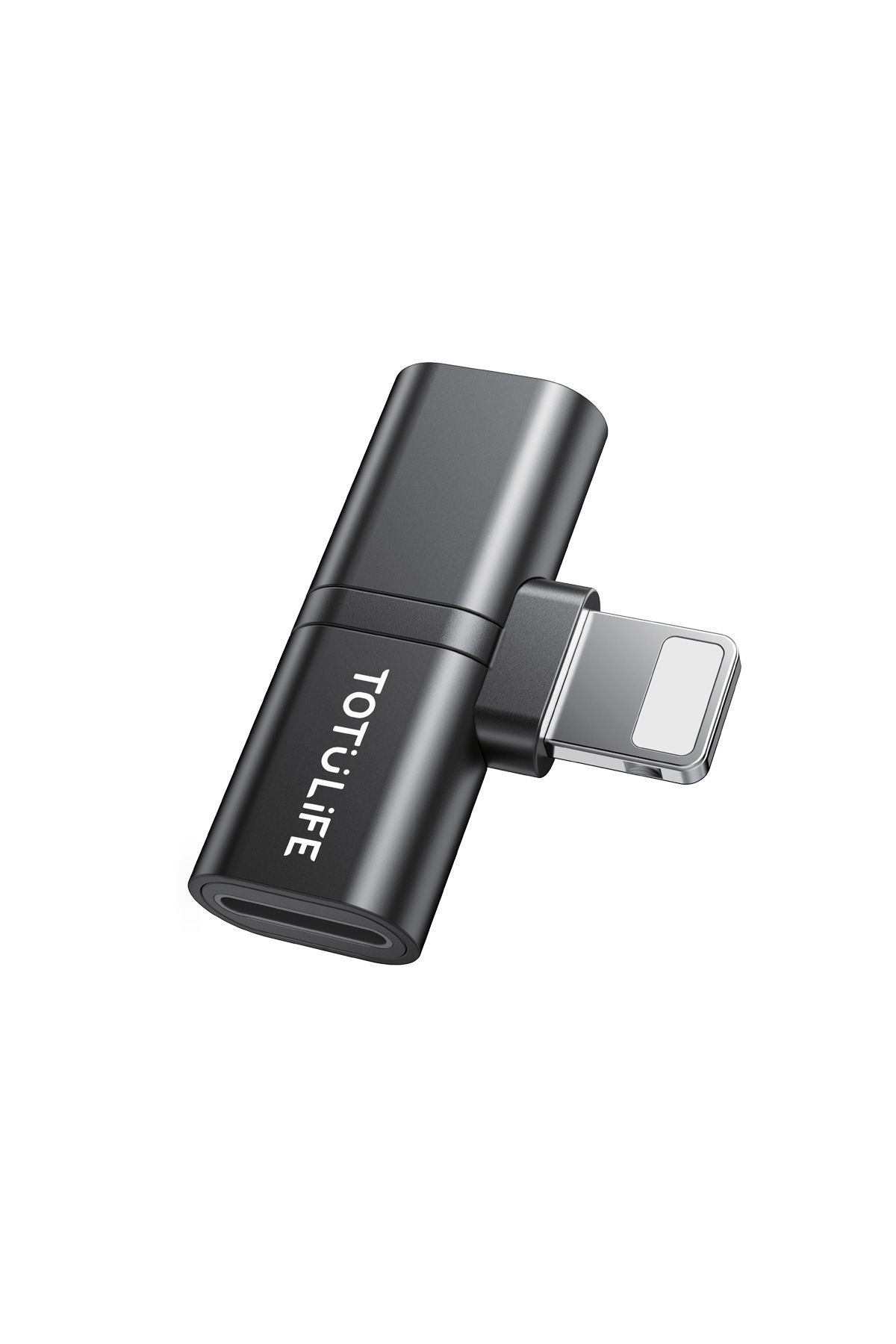 Totulife-PURE Series OTG T-Shape Lightning to Lightning x 2 - Black 4