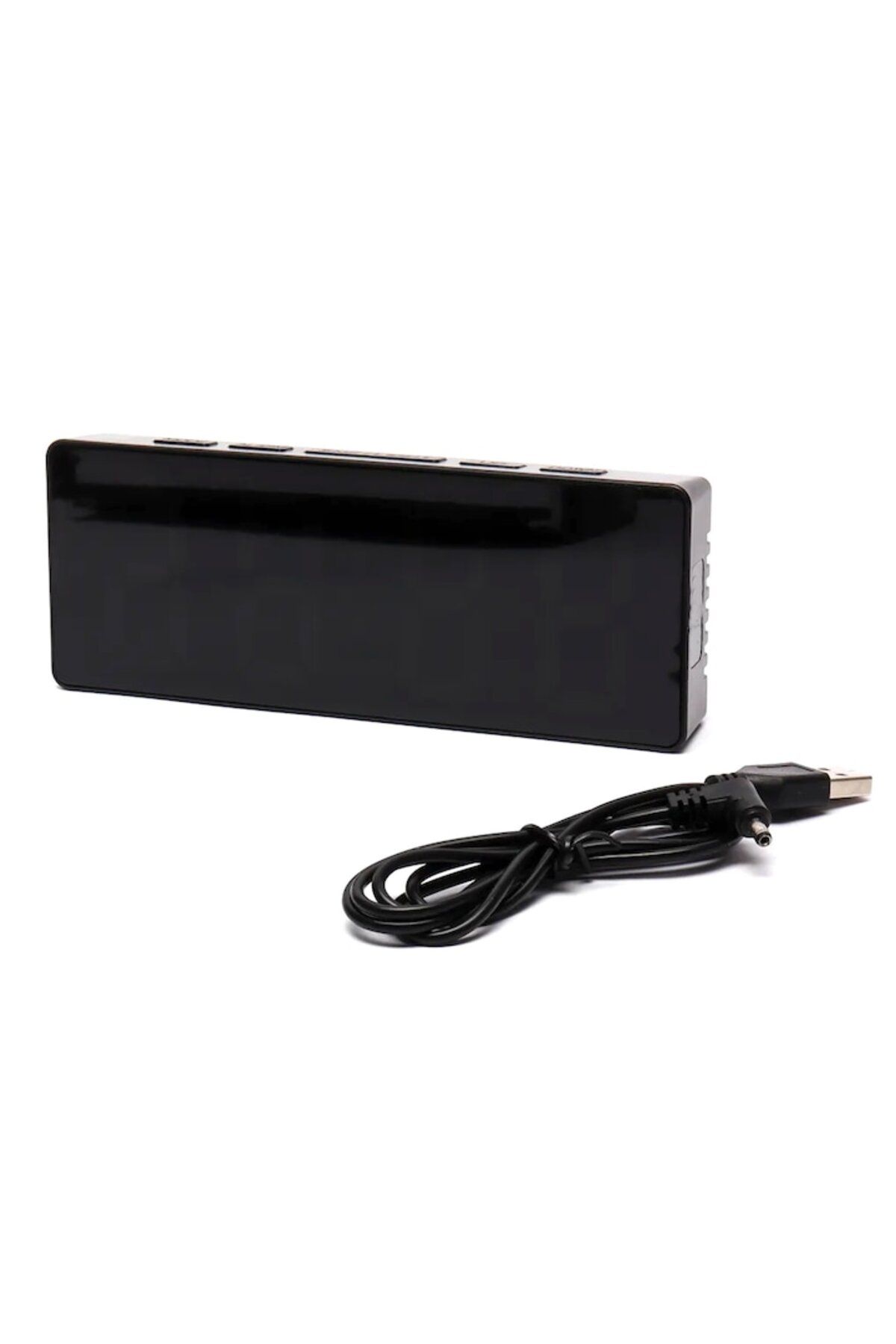 dalimag-Electronic Desk Clock DS38W, temperature display, alarm, USB power or 3 x AAA batteries, adjustable 3