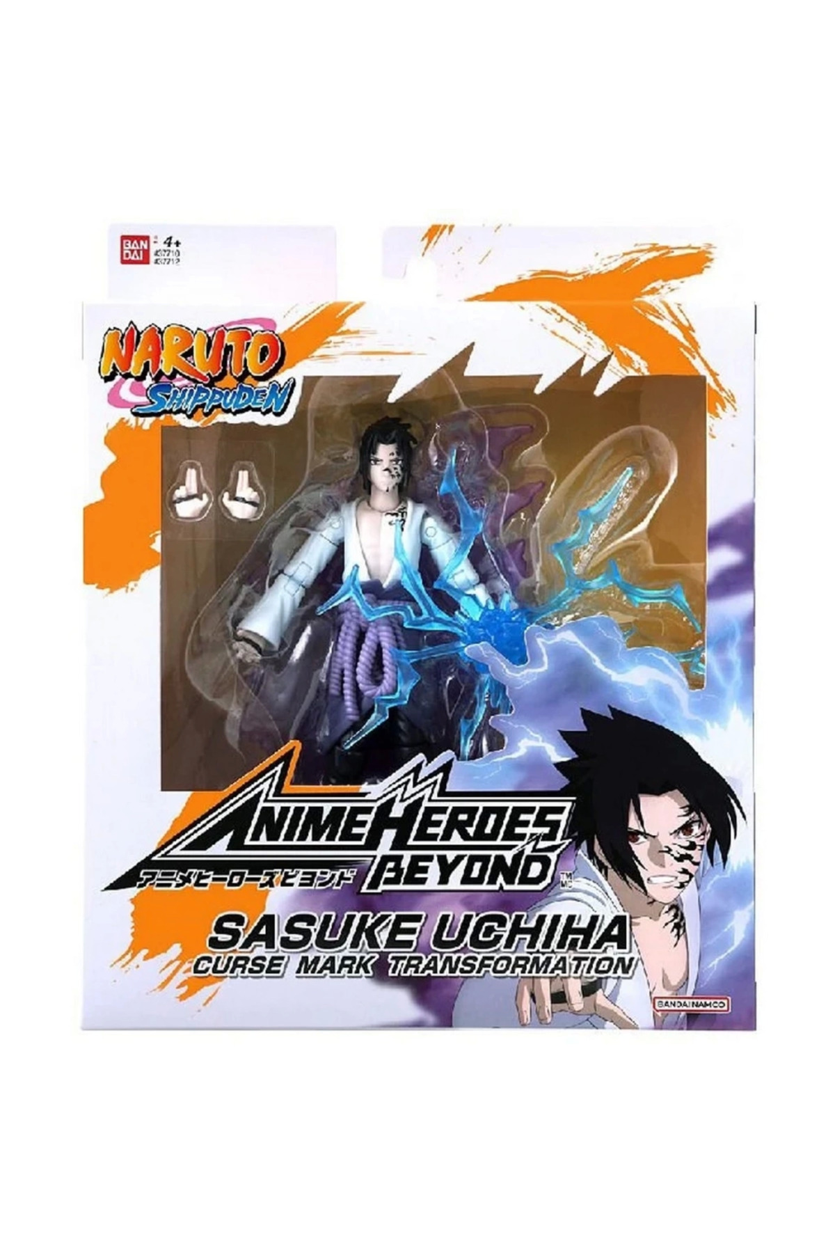 فیگور و لوازم جانبی ناروتو ساسکه اوچیها از برند Bfs Bandai Anime Heroes، ارتفاع ۱۶ سانتیمتر